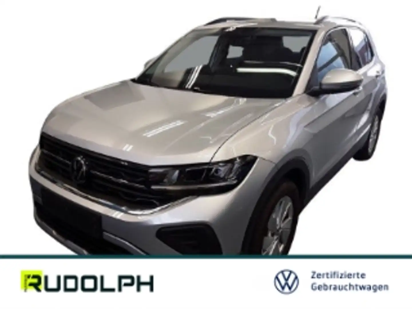 Volkswagen T-Cross Life 1.0 TSI 7-Gang DSG LED Navi SHZ ACC AHK Rückf Silber - 1