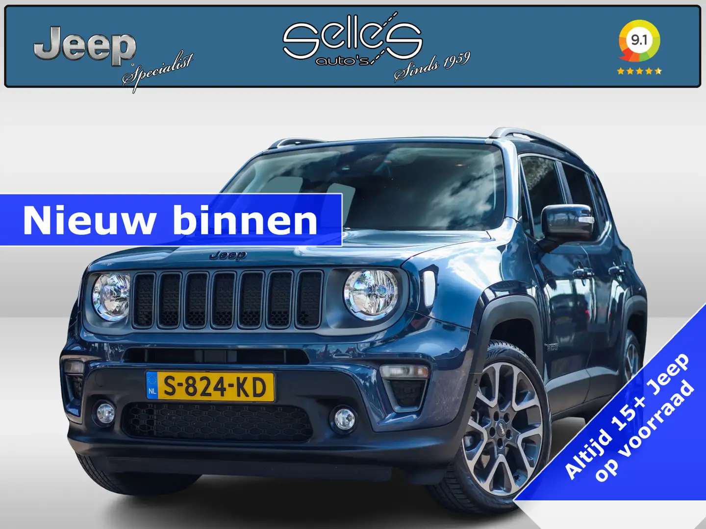 Jeep Renegade 4xe 240 Plug-in Hybrid Electric S 4wd | Camera | A Blauw - 1