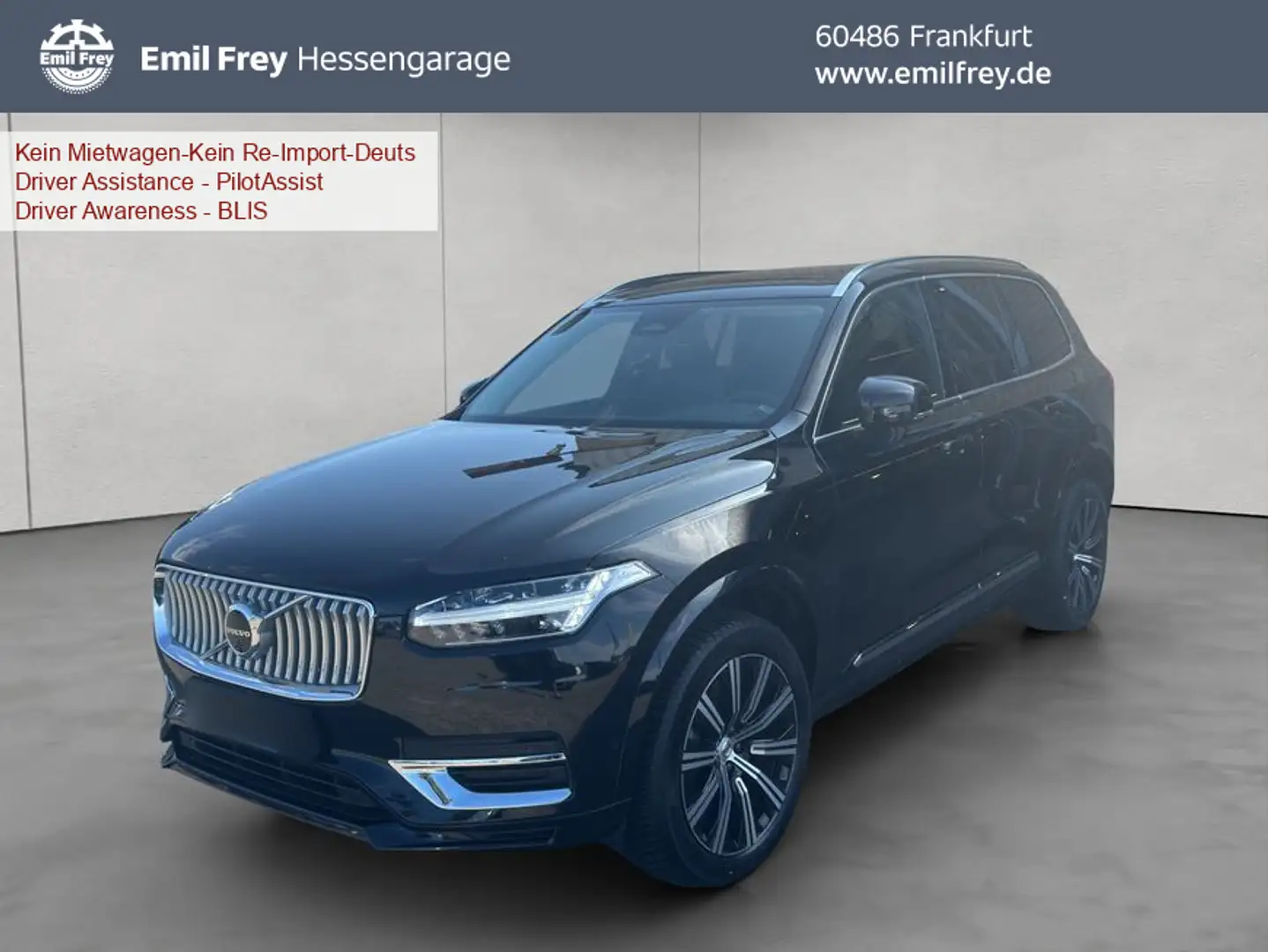 Volvo XC90 XC90 B5 AWD Plus-Bright 7S Glasd Standh 360° AHK Schwarz - 1