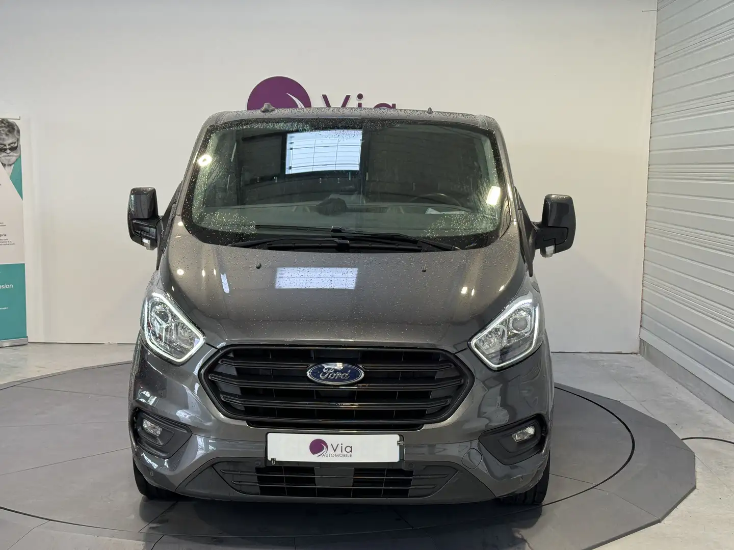 Ford Transit Custom CA 300 L1H1 2.0 ECOBLUE 130 TREND BUSINESS 6 place Gris - 2