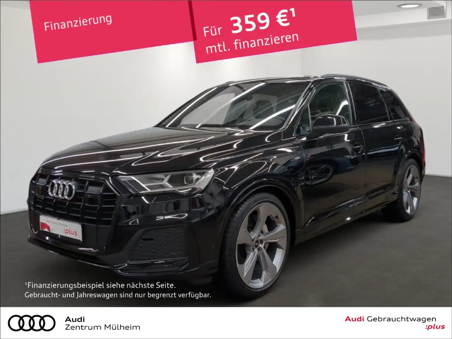 Audi Q7 50 TDI quattro S line Pano Navi Matrix LED ACC Negro - 1