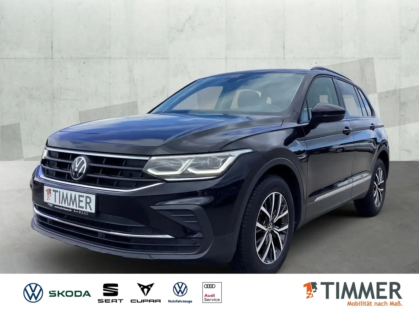 Volkswagen Tiguan 2.0 TDI DSG LIFE *IQ.LIGHT *AHK *STHZG *ACC *RKAM Schwarz - 1