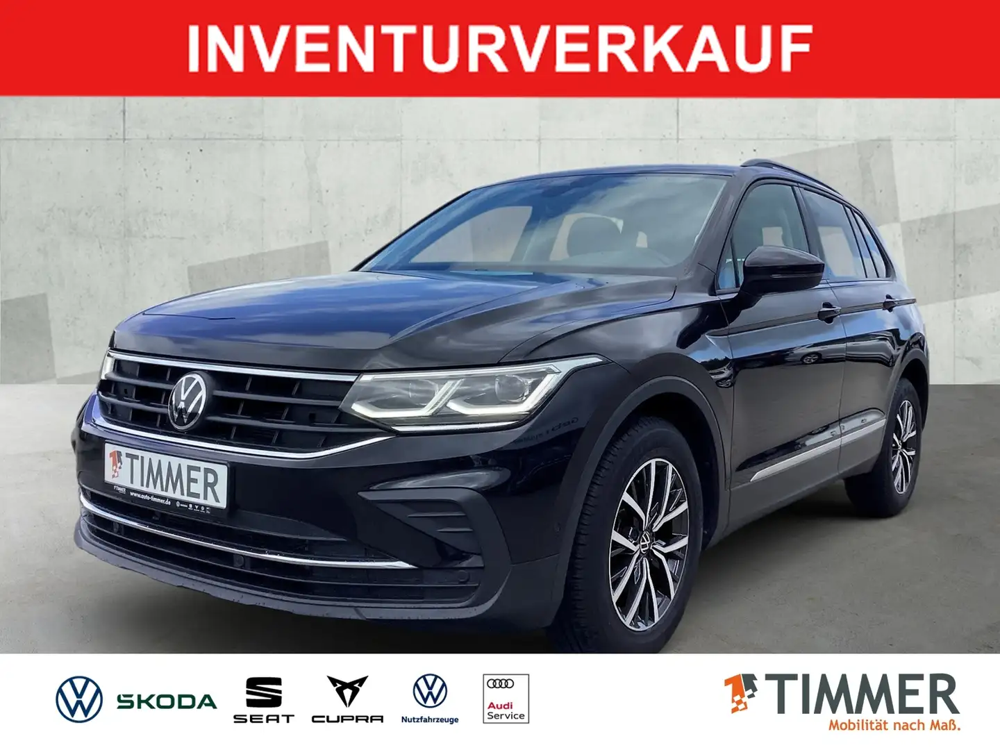 Volkswagen Tiguan 2.0 TDI DSG LIFE *IQ.LIGHT *AHK *STHZG *ACC *RKAM Nero - 1