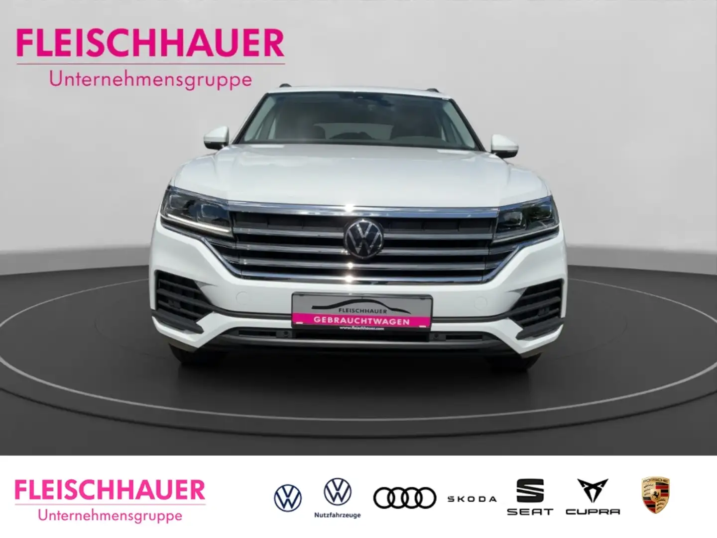 Volkswagen Touareg 3.0 TDI DSG 4Motion V6 AHK-el. klappb. Navi Leder Weiß - 2