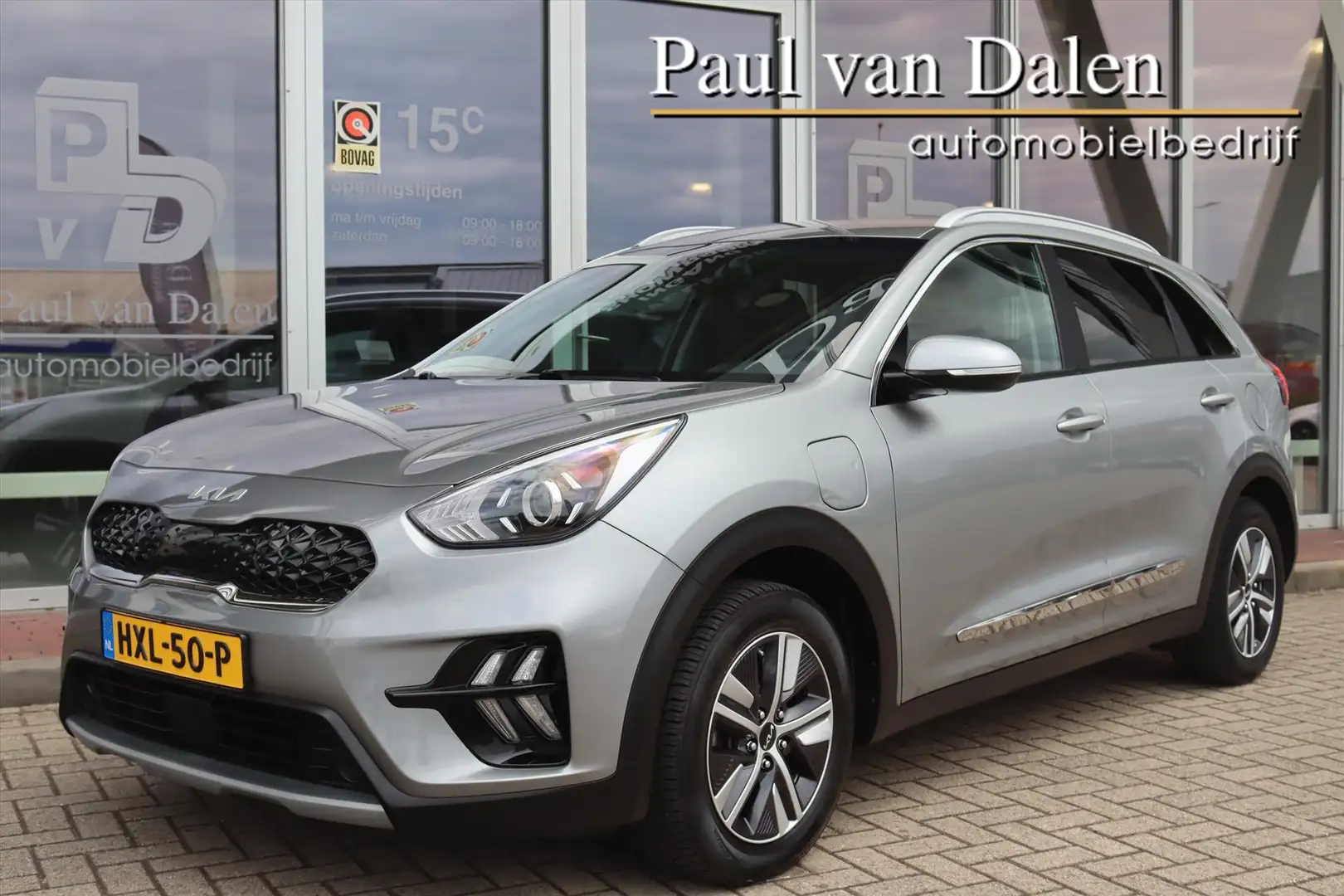 Kia Niro 1.6 GDi PHEV 141PK AUTOMAAT DYNAMICLINE Navi carpl Grijs - 1