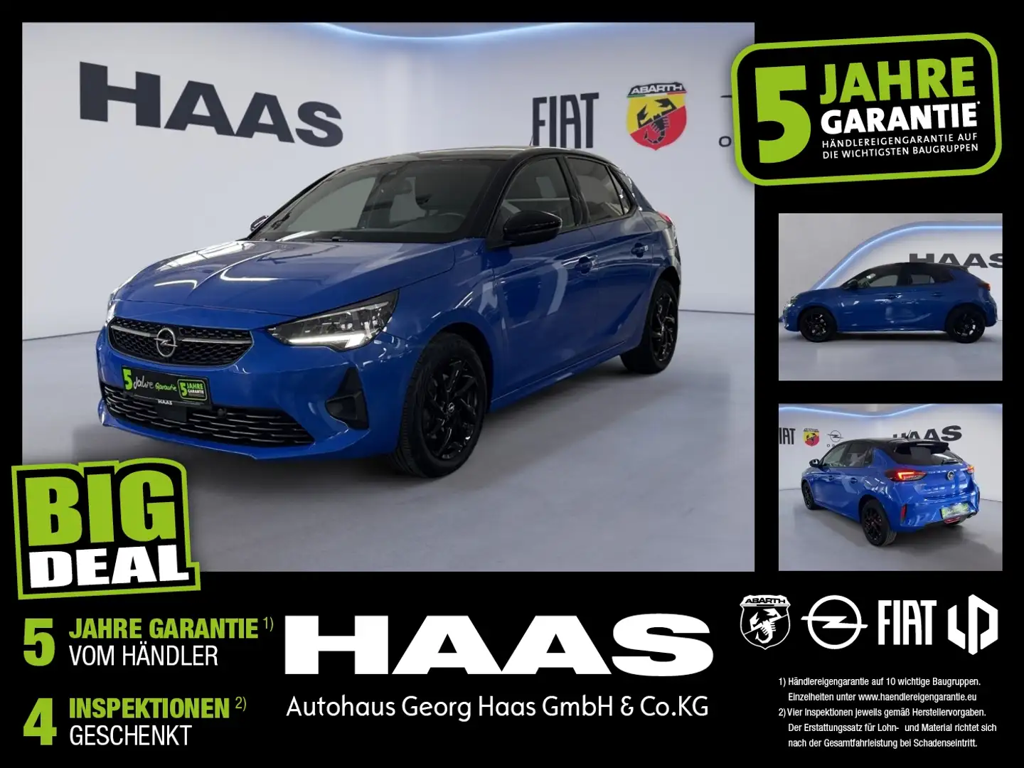 Opel Corsa F 1.2 Turbo Klimaautomatik Bluetooth Bleu - 1