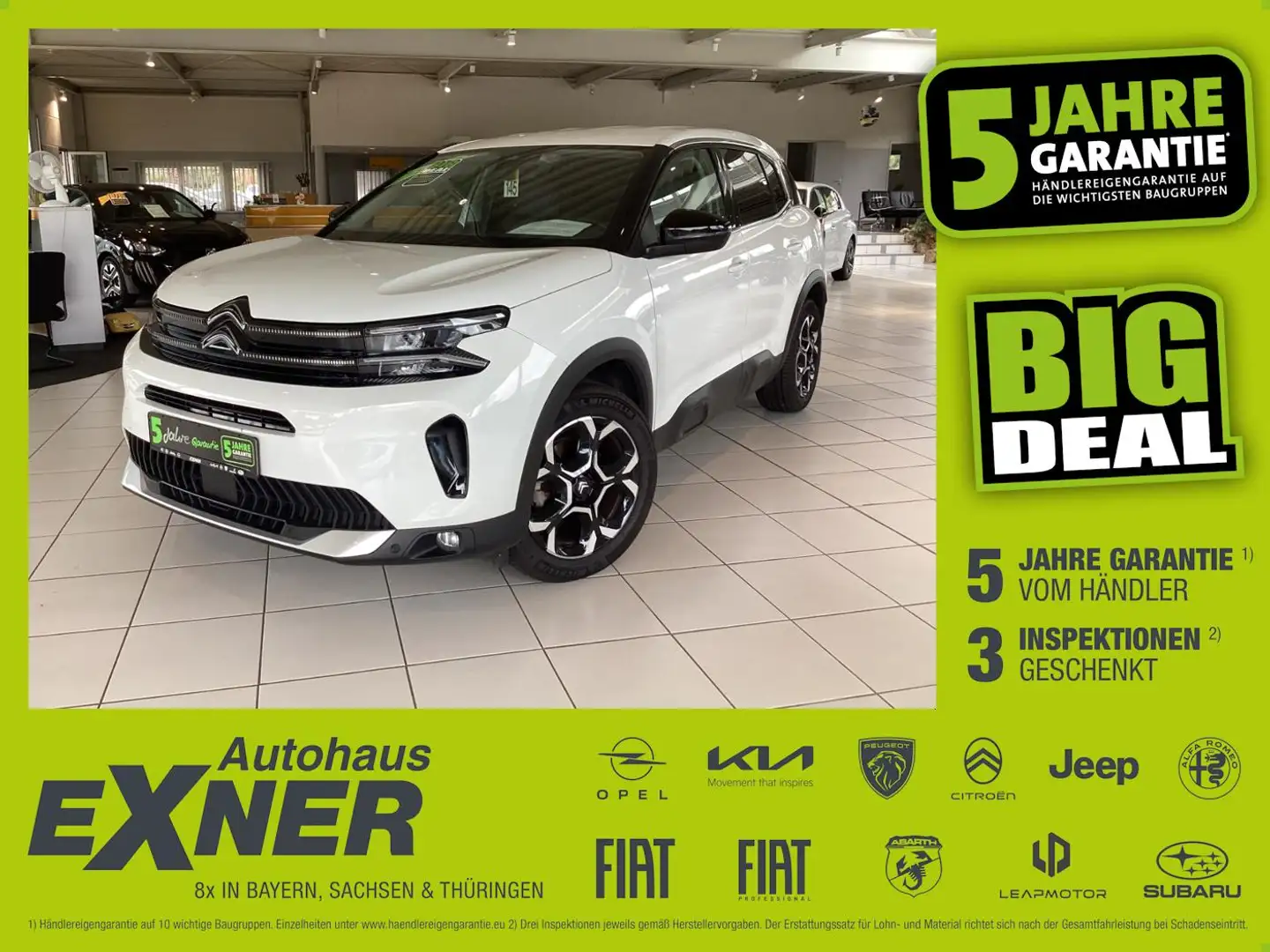 Citroen C5 Aircross 1.2 PureTech 130 FEEL LED+2xKlima+LM Weiß - 1