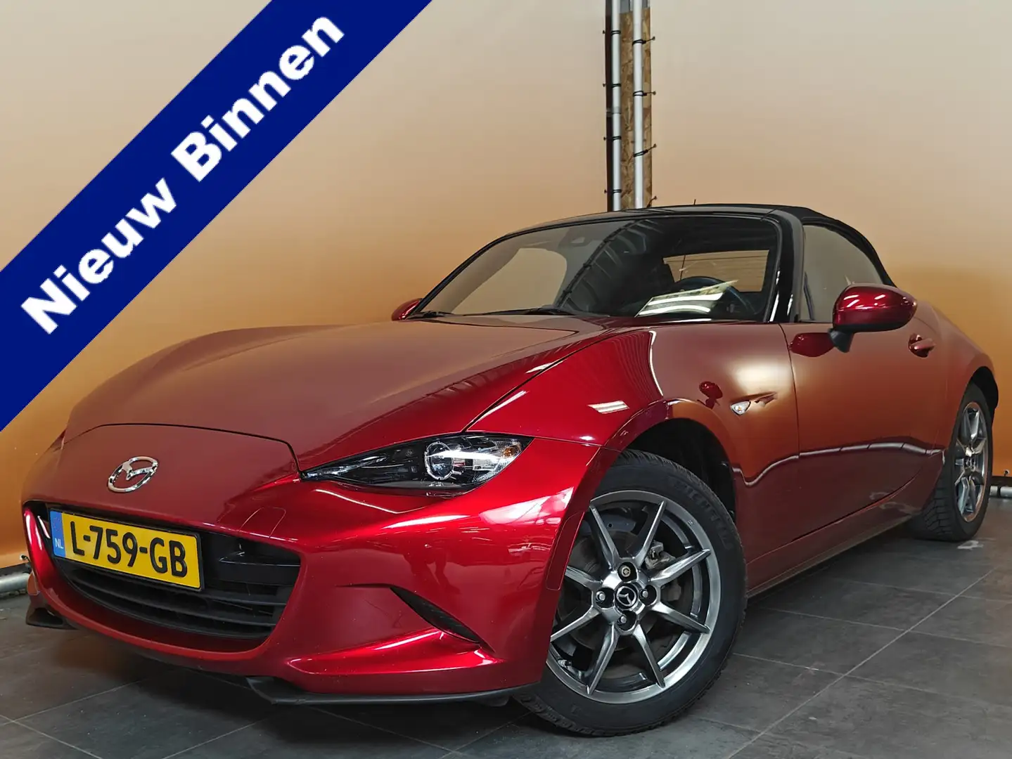 Mazda MX-5 1.5 SkyActiv-G 132 Luxury dealer onderhouden Rouge - 1