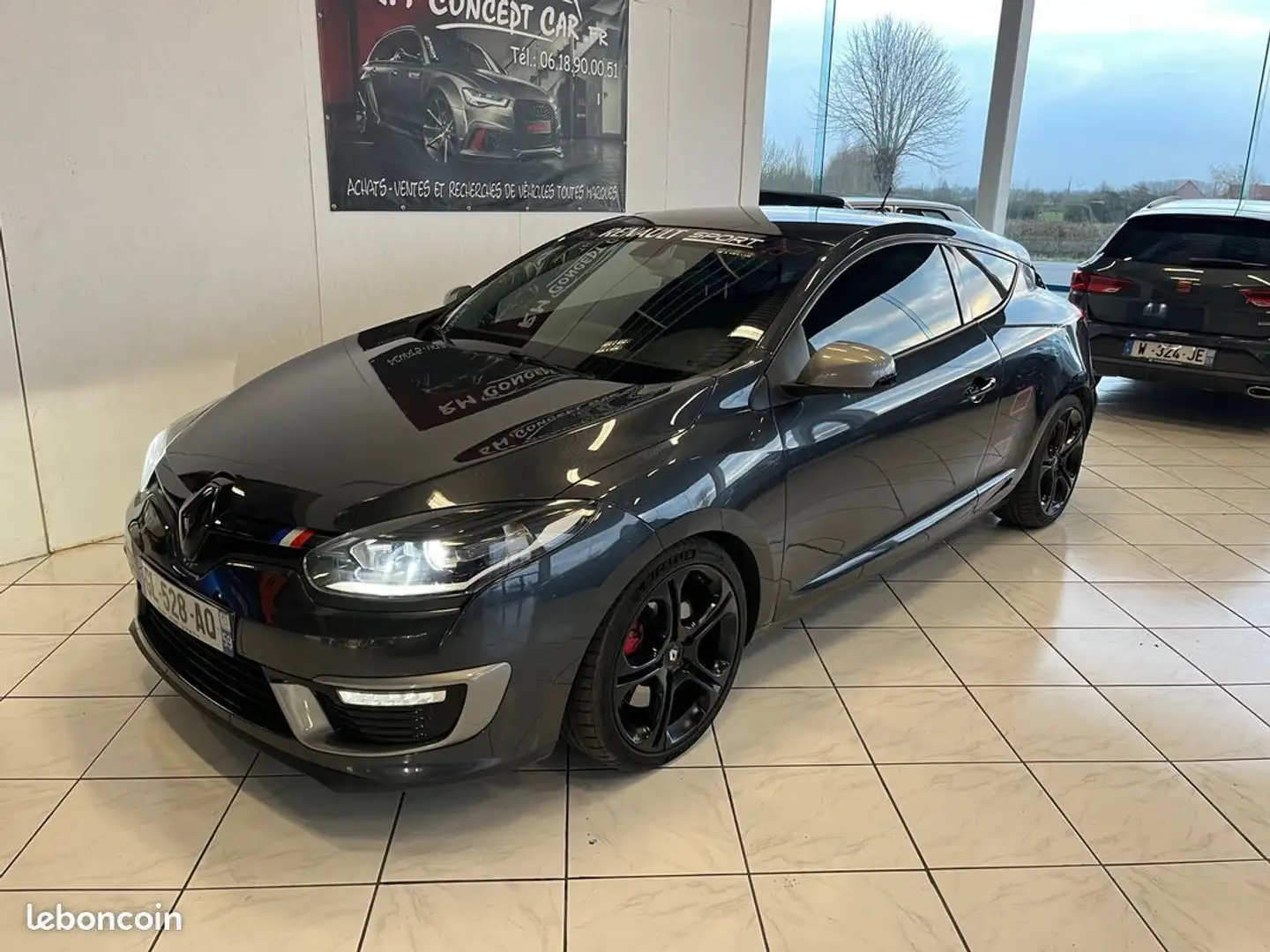 Renault Megane 3 GT SPORT 220CH -LED-JANTES 18-SEMI CUIR Gris - 1