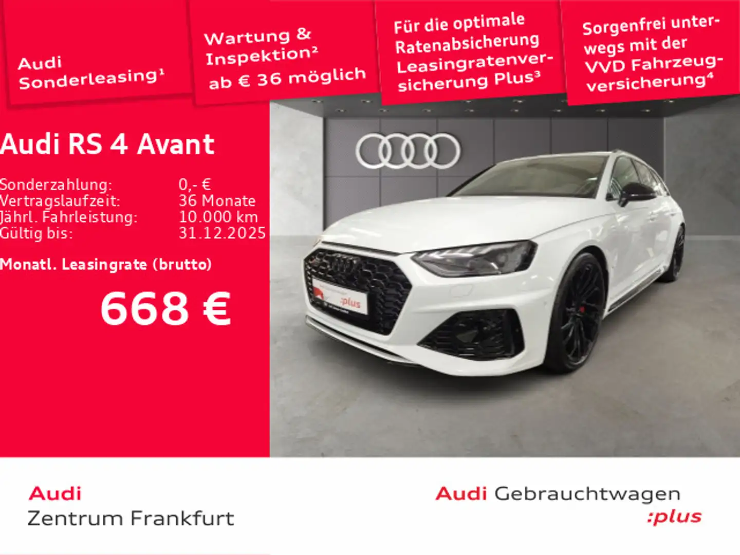 Audi RS4 RS4 Avant tiptronic MatrixLED HuD RS-Sportabgasa Weiß - 1