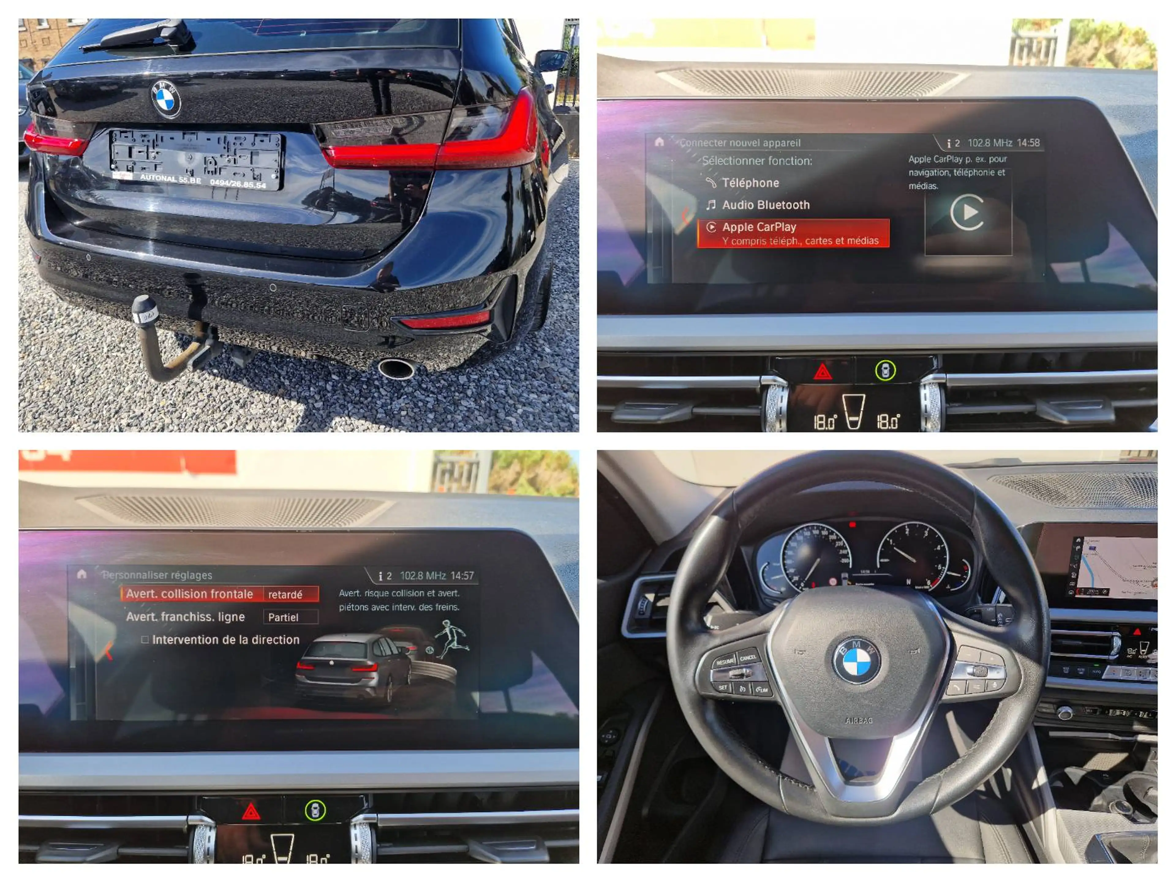 BMW 318 D Touring*CARNET*XENON*GPS*CUIR*PDC*CARPLAY — photo 9