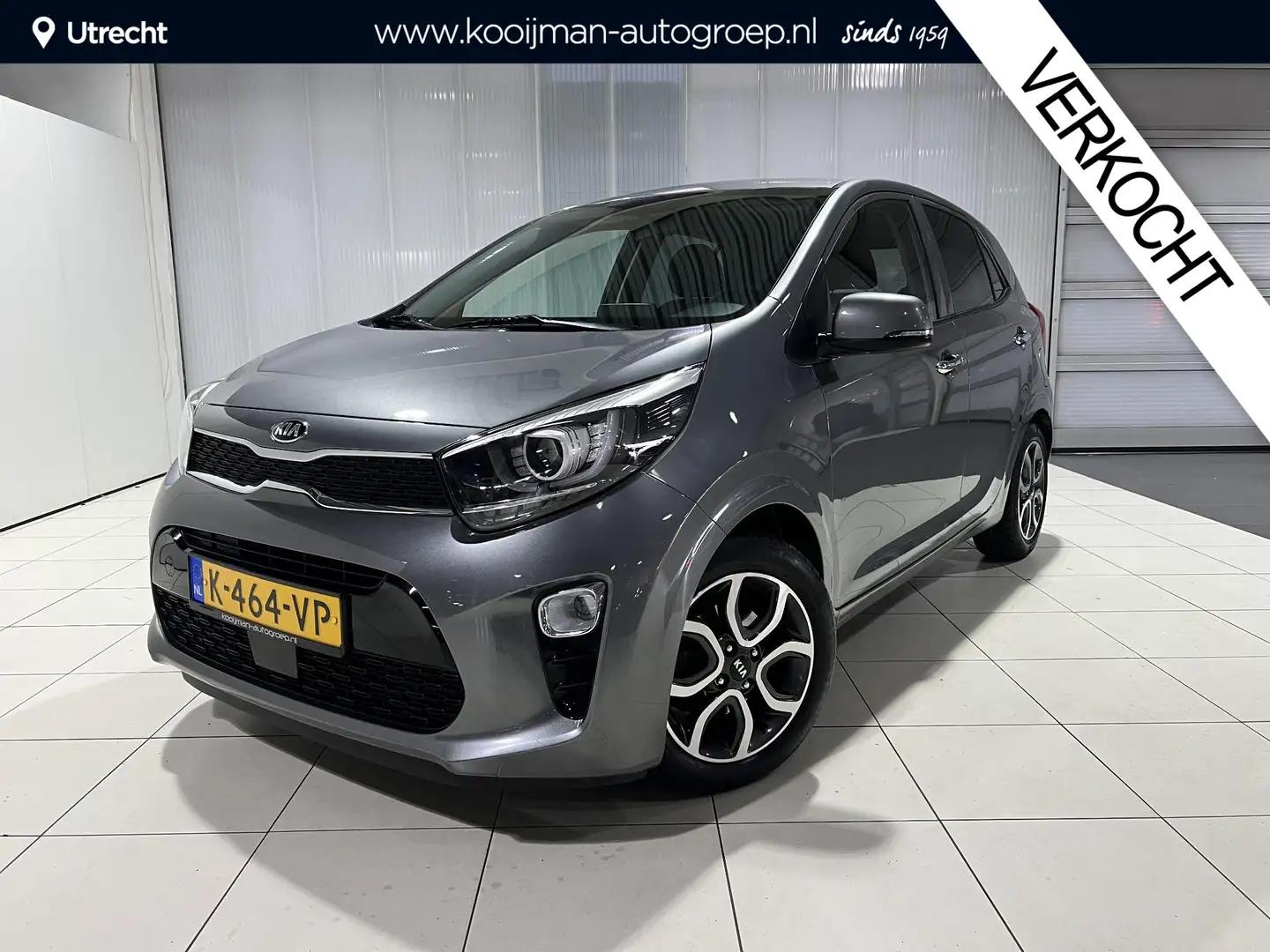 Kia Picanto 1.0 DPi DynamicPlusLine Trekhaak, Apple Carplay/An Gris - 1