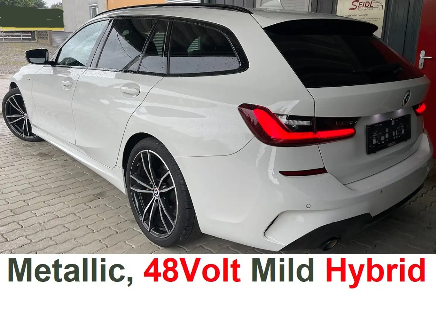 BMW 318 318d M Sport,AHK,Metallic,19",Top gepflegt,1.Bes Weiß - 2