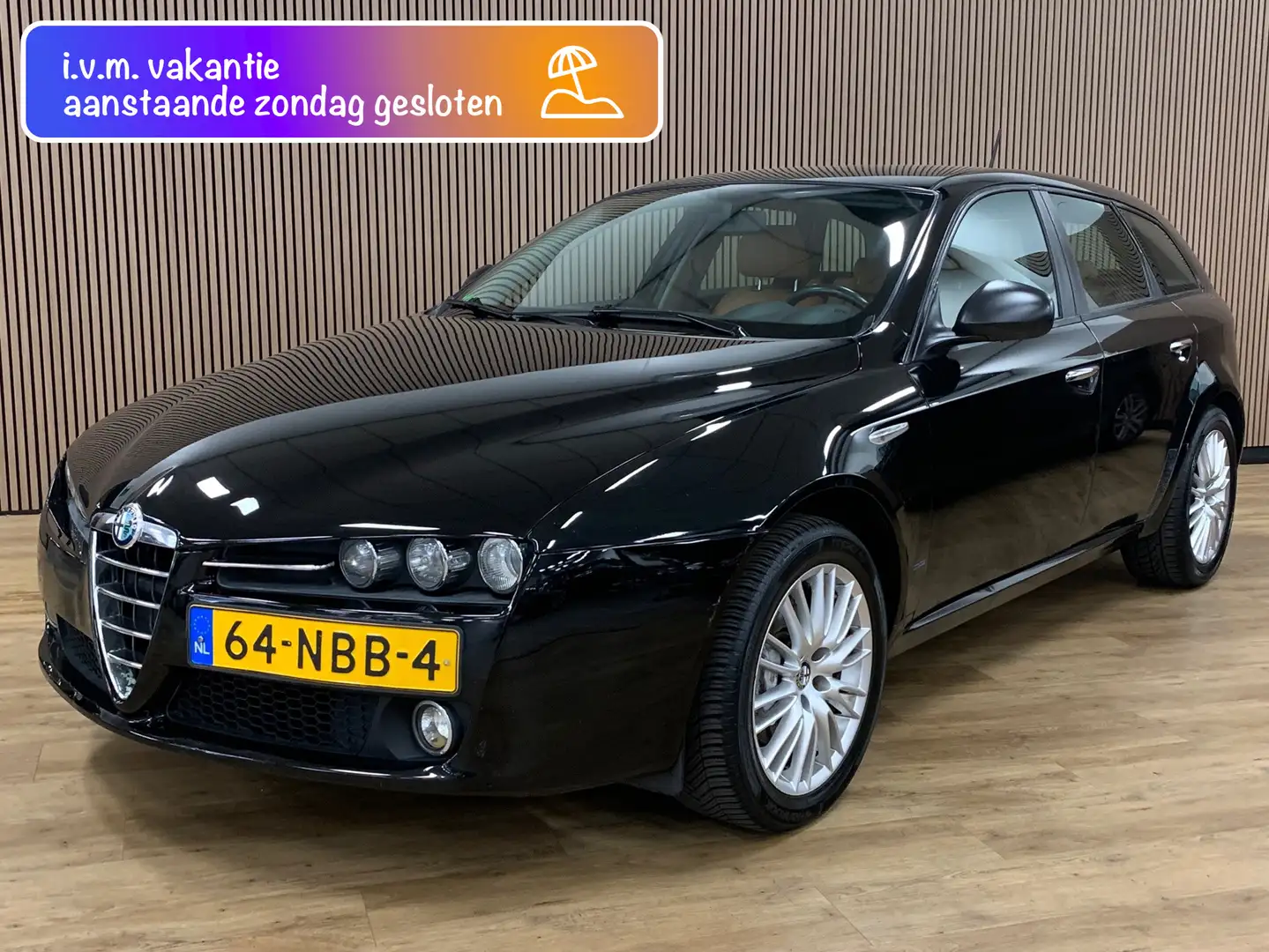 Alfa Romeo 159 Sportwagon 1.8 MPI|Navigatie|Climate Control| Zwart - 1