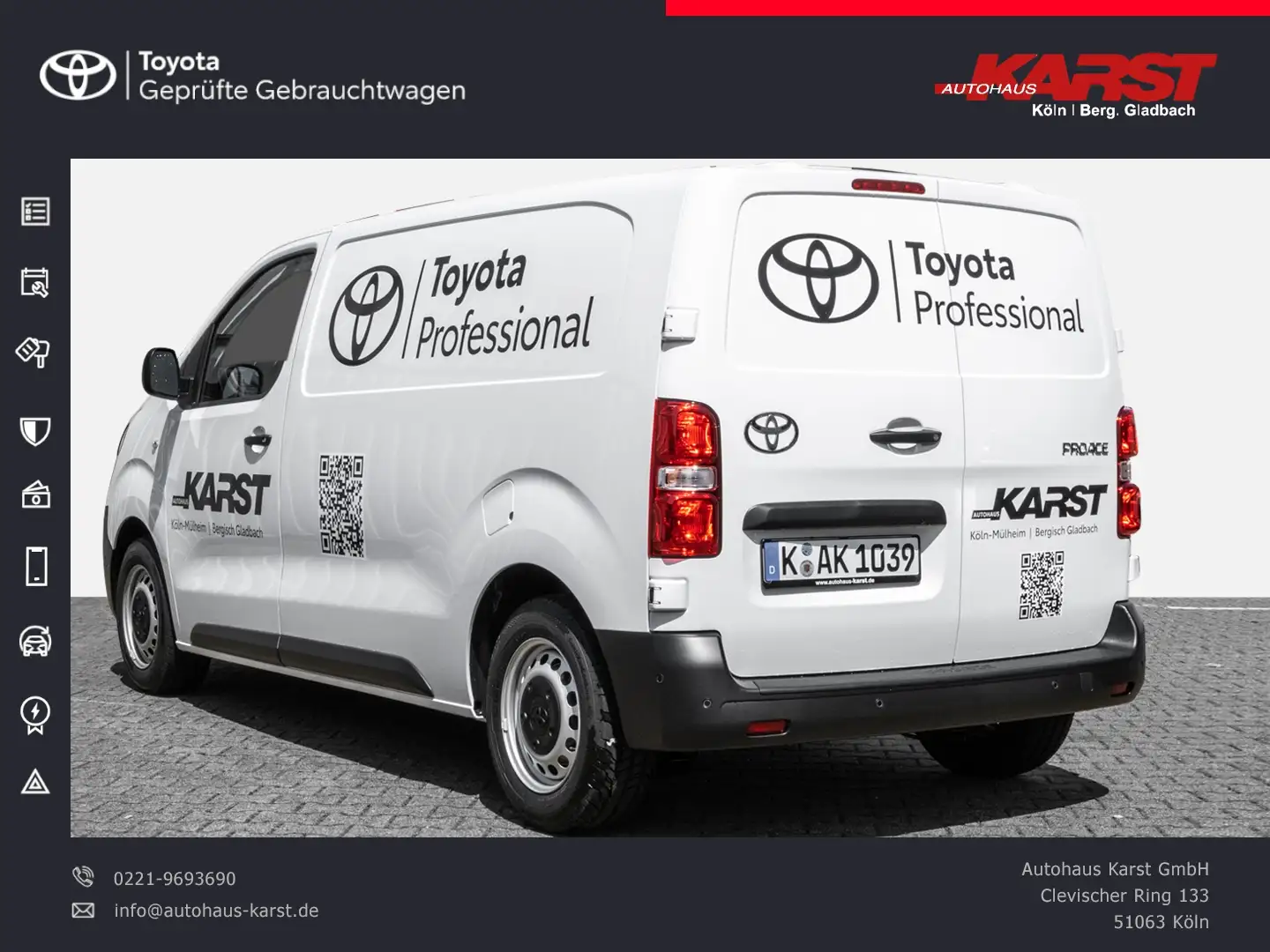 Toyota Proace 1.5 D-4D 120 PS Meister Klima Navi Wit - 2
