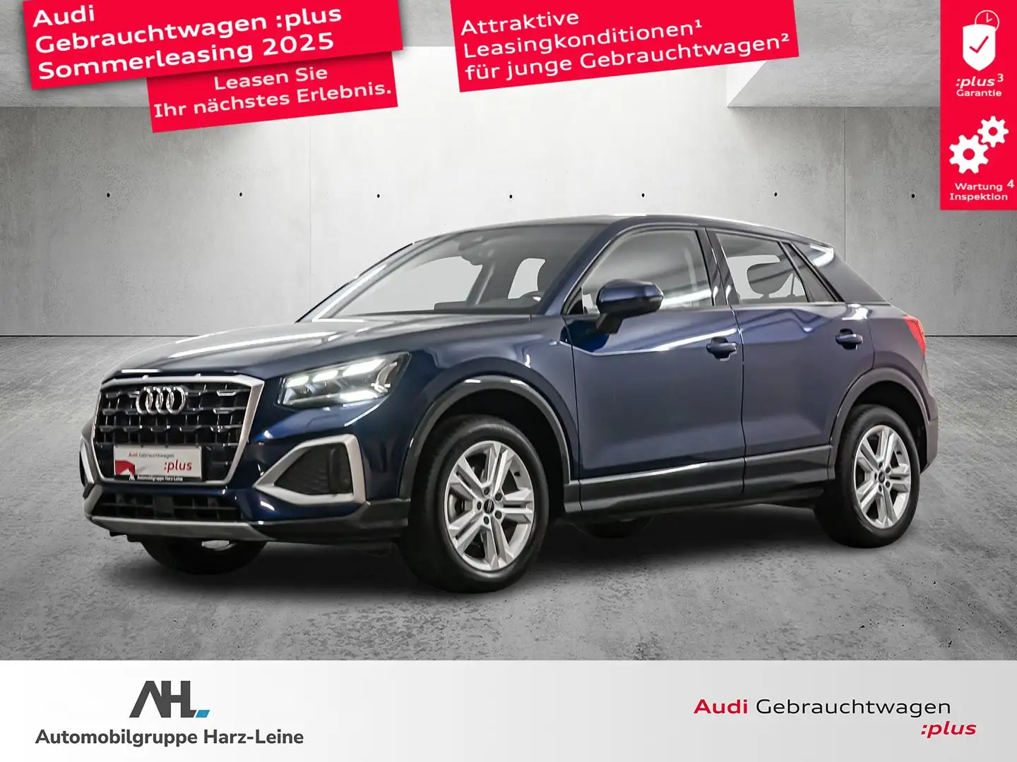 Audi Q2 Advanced 35 TFSI AHK, RFK, Matrix Blau - 1