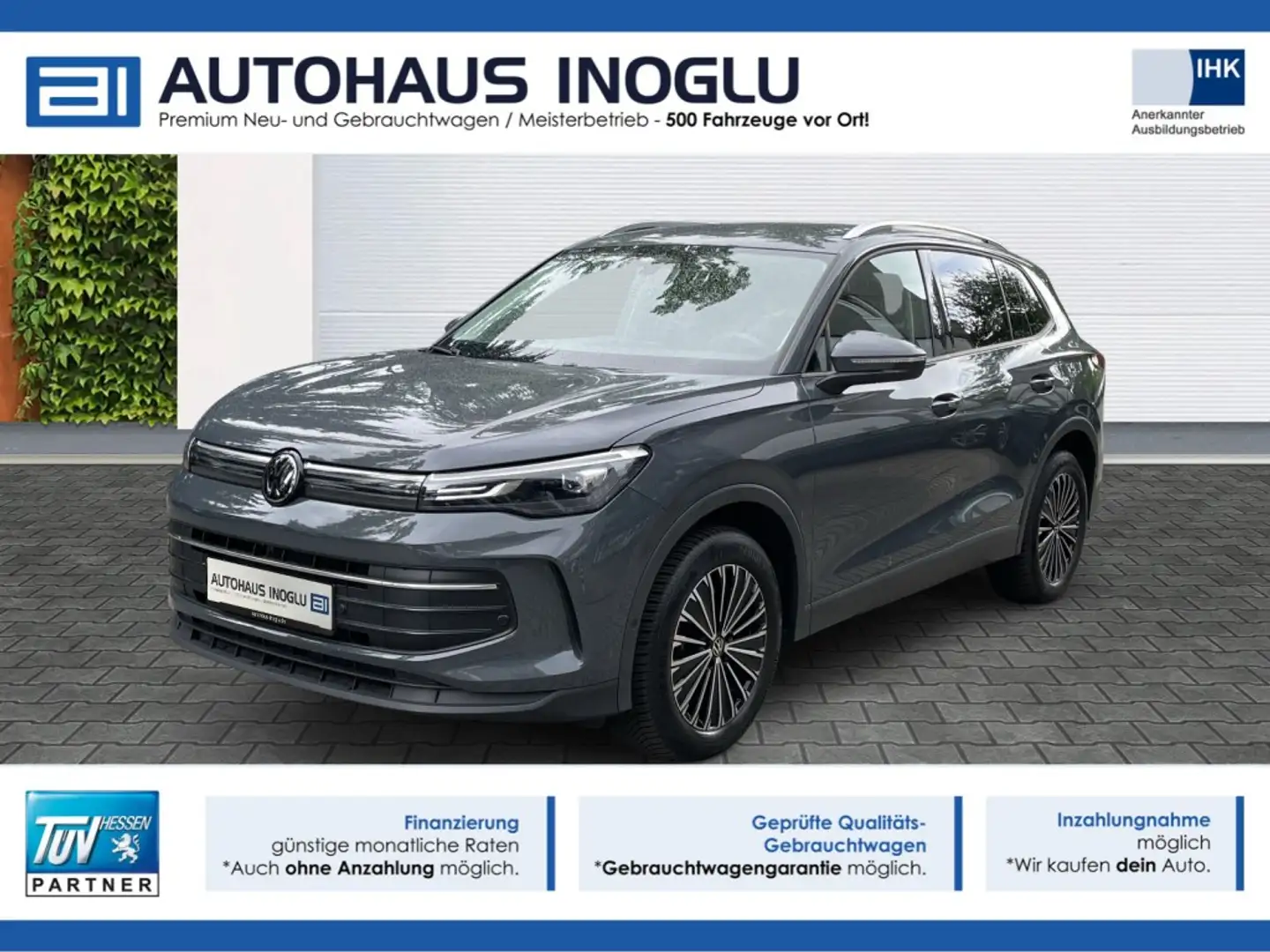 Volkswagen Tiguan 2.0 TDI Life DSG-Neues Modell-Navi+SHZ+R-Kam+ Grau - 1