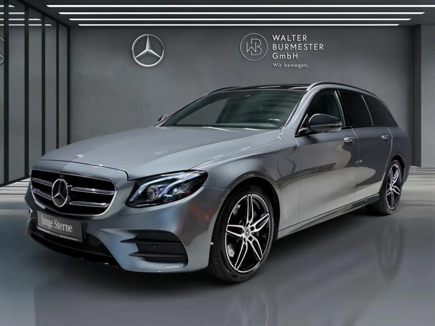 Mercedes-Benz E 350 d T +AMG+PANO+Night+KAMERA+Ambiente+COMAND Grijs - 1