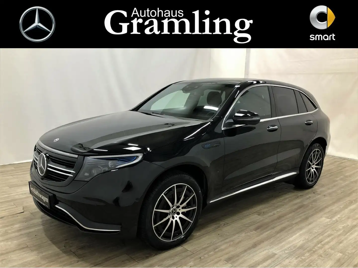 Mercedes-Benz EQC 400 4M AMG Distr*AHK*Sitzklima*SHD*Memory*HUD Schwarz - 1