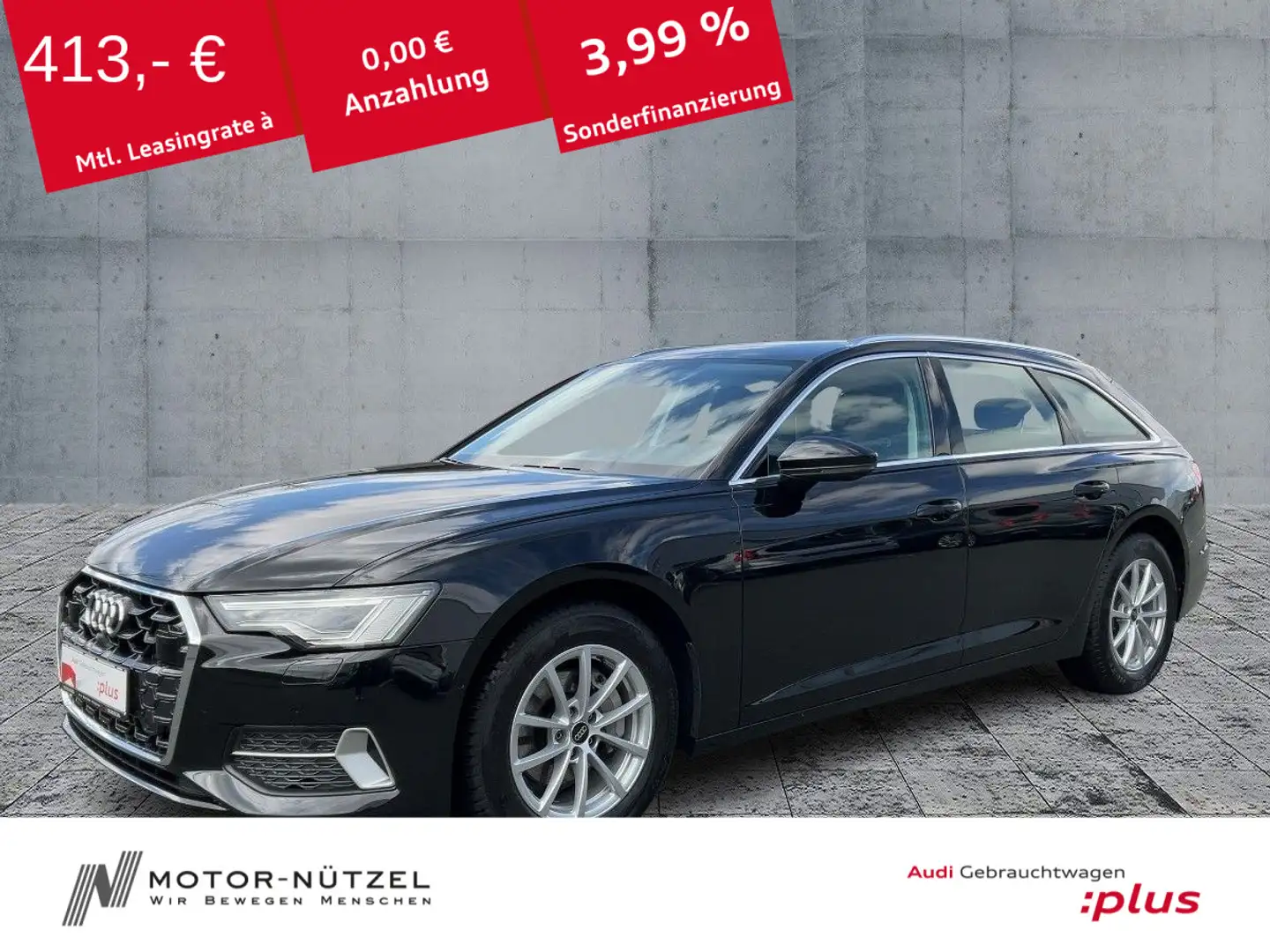 Audi A6 40 TDI ADVANCED MATRIX+NAV+HuD+ACC+360° Schwarz - 1