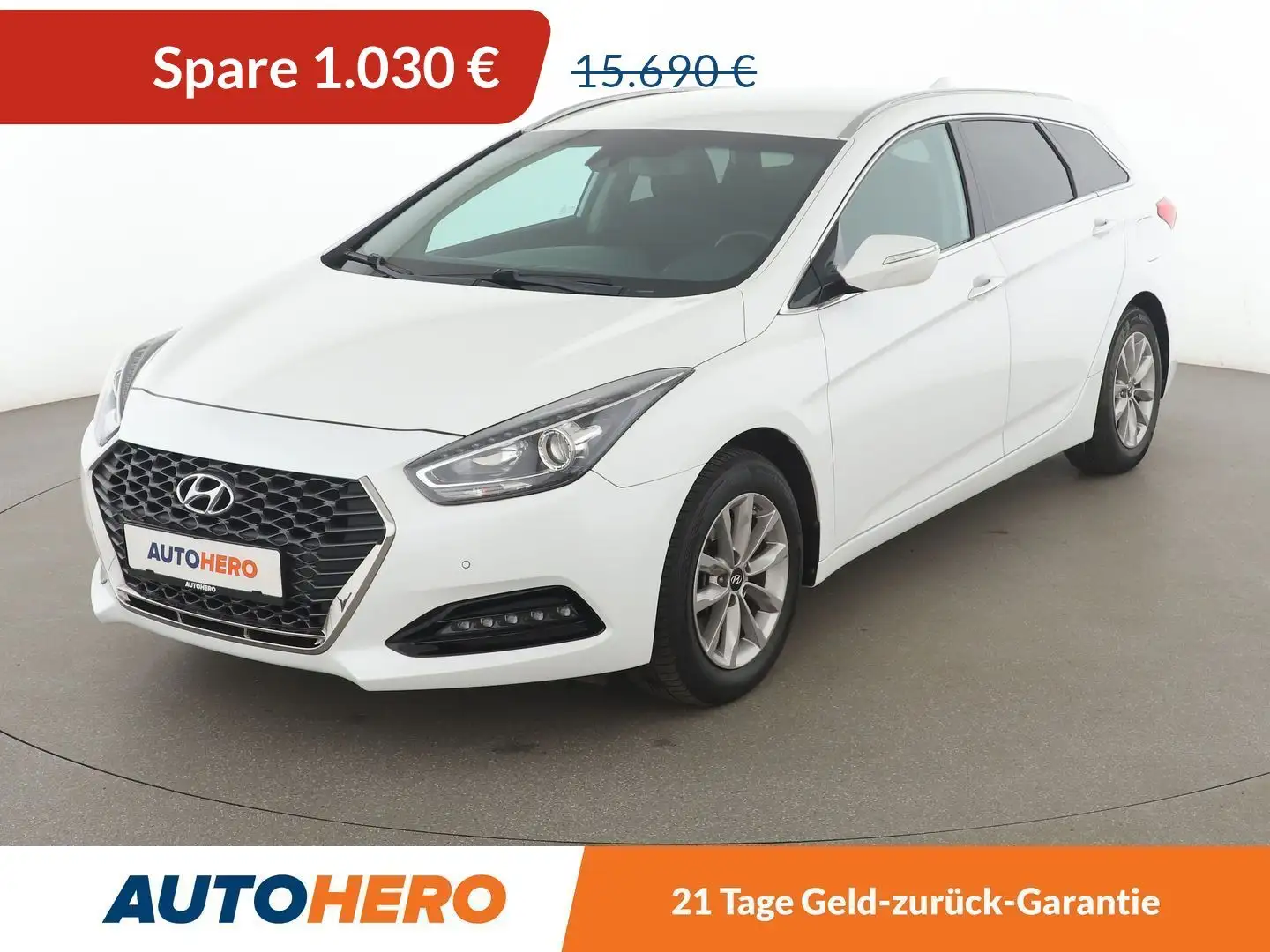 Hyundai i40 1.6 GDI Space Blue *NAVI*CAM*SHZ*TEMPO*ALU* Weiß - 1