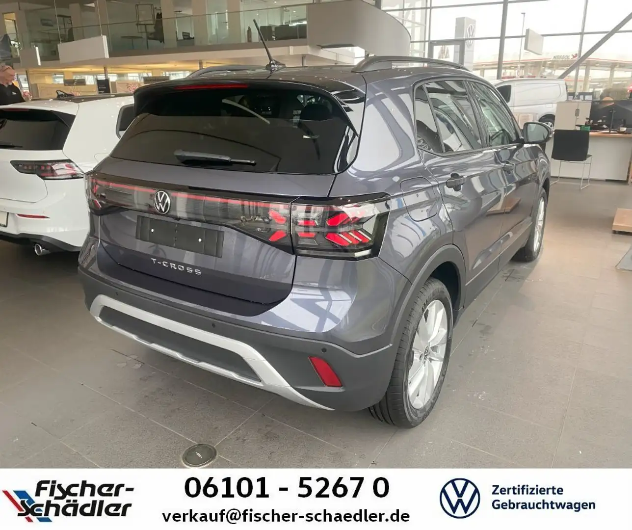 Volkswagen T-Cross Life 1.0TSI*DSG*AHK*IQLight*Navi*RearVie Gris - 2