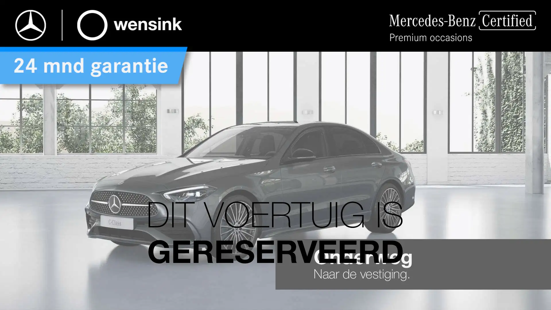 Mercedes-Benz C 200 AMG Line | Night | Panoramadak | 19" lichtmetalen Grijs - 1