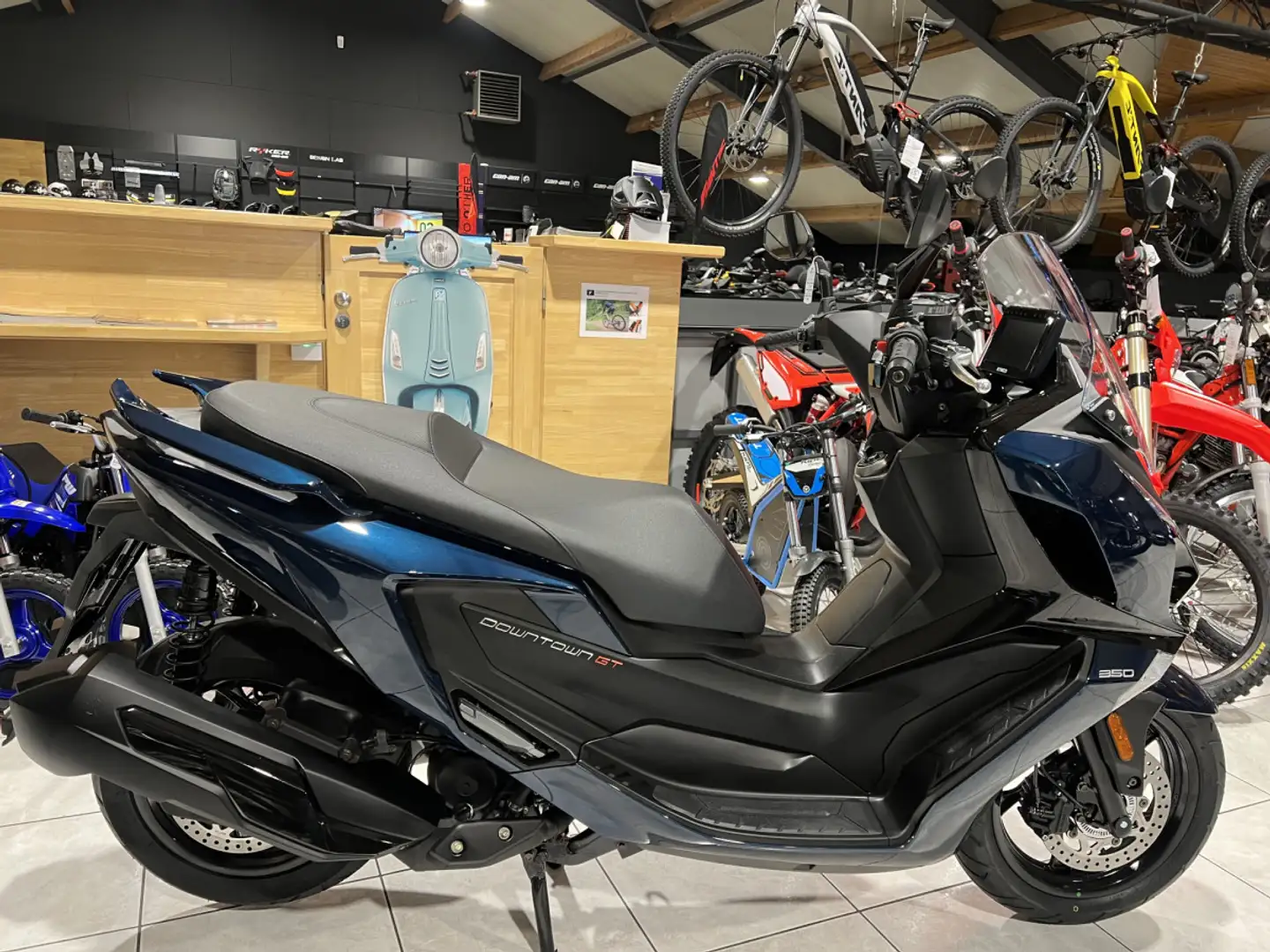 Kymco Downtown 350i GT Albastru - 1