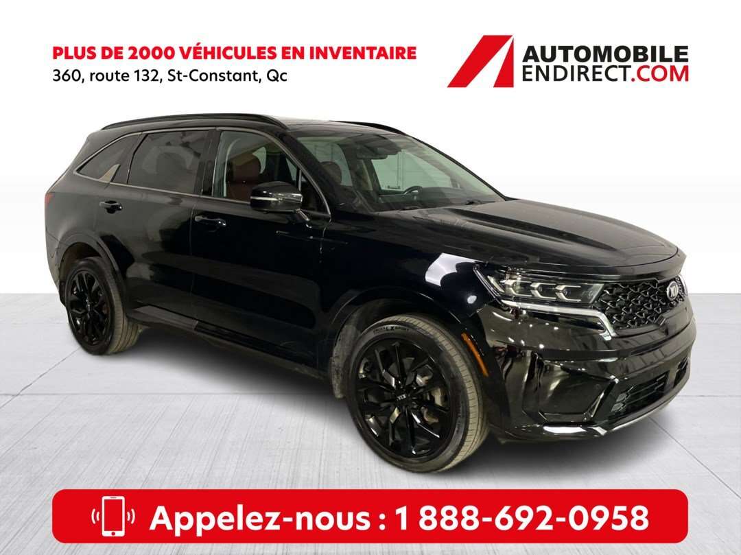 2021 Kia Sorento AWD Cuir Toit GPS Mags Sièges chauffants Caméra de