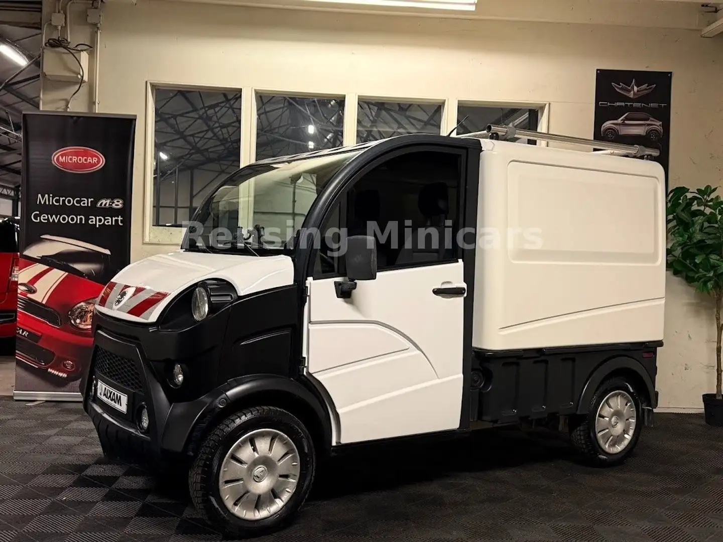 Aixam D-Truck 8 PS MEGA KASTENWAGEN Mopedauto Microcar Blanc - 1