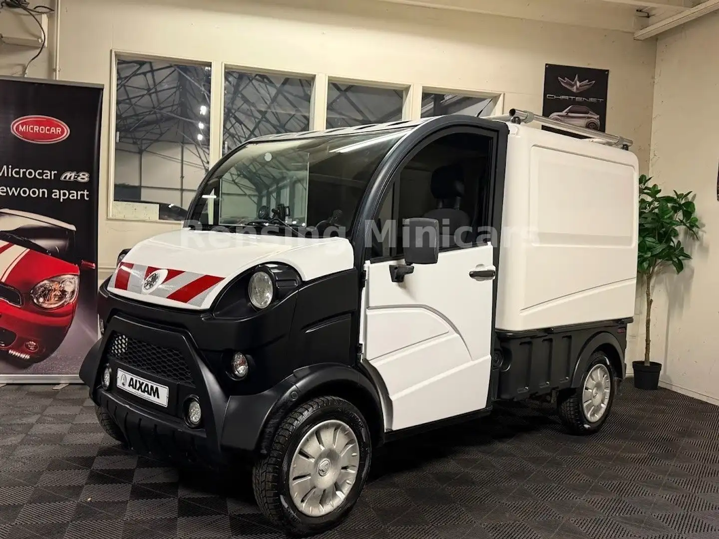Aixam D-Truck 8 PS MEGA KASTENWAGEN Mopedauto Microcar Blanc - 2