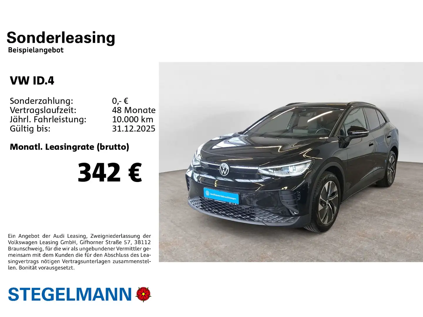 Volkswagen ID.4 Pure 125kW/52kWh *Infotainment-Paket*AHK*+3 Schwarz - 2