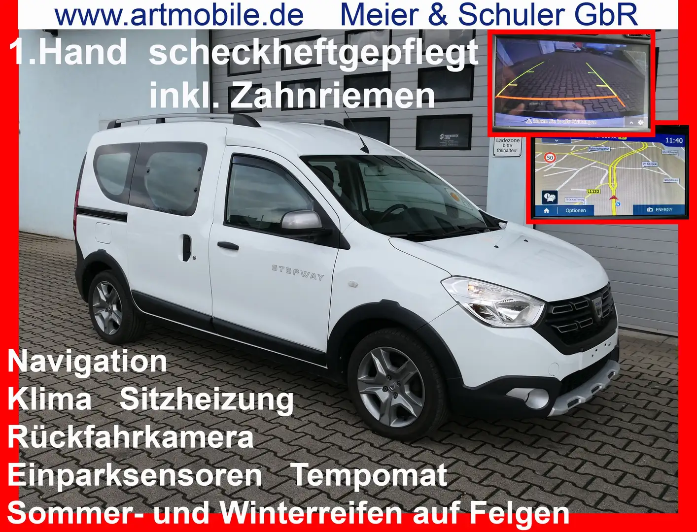 Dacia Dokker Stepway 1,5dCi Klima Navi Kamera SiHz So+Wi 1.Hd. - 1