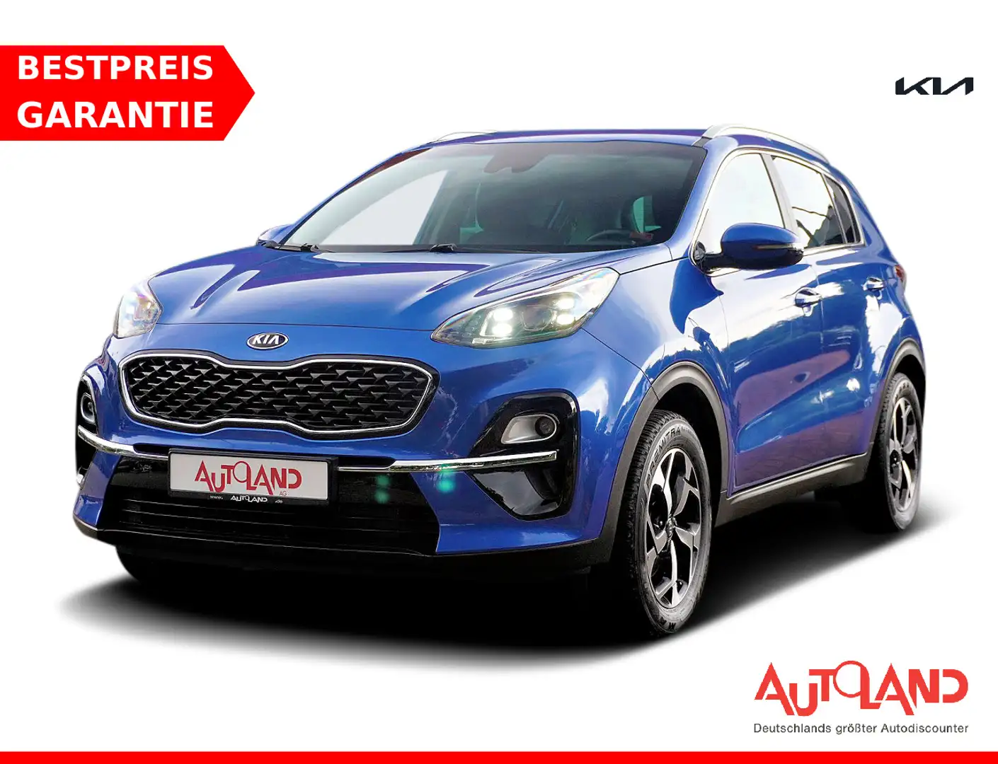 Kia Sportage 1.6 Dream Team LED Navi Leder Kamera Blau - 1