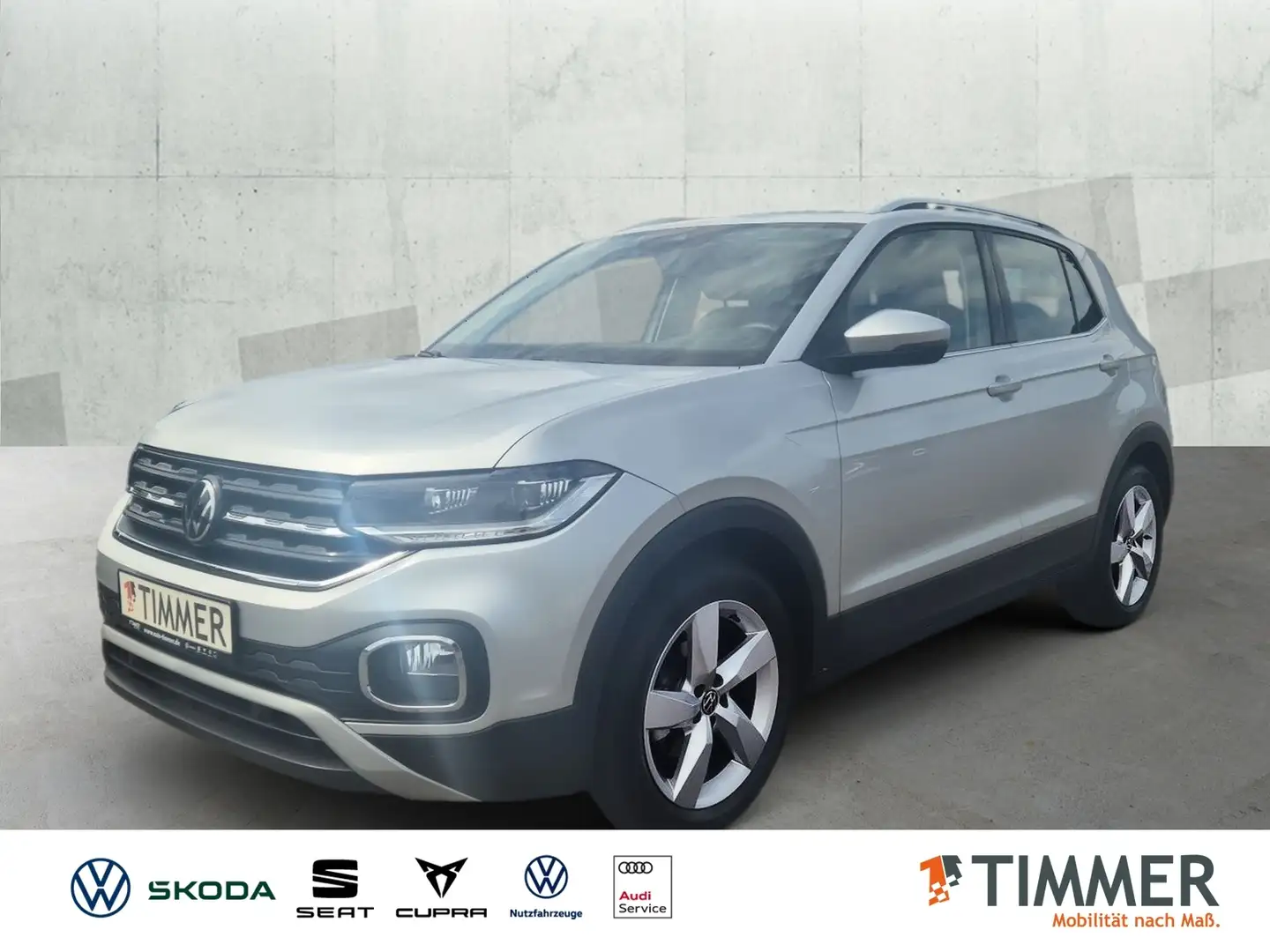 Volkswagen T-Cross 1.0 TSI STYLE *LED *SITZHZ *PDC *LM * Argent - 1