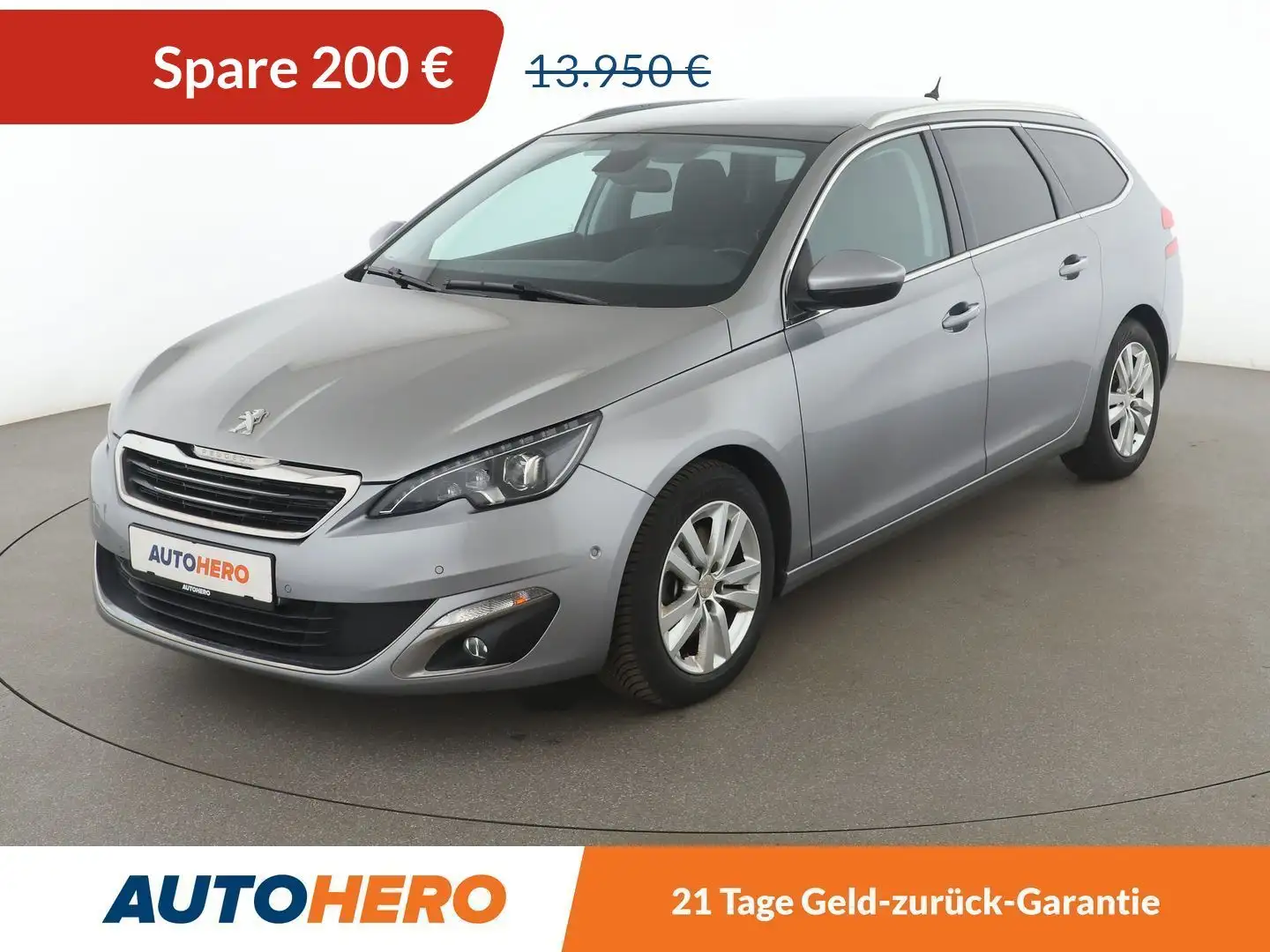 Peugeot 308 2.0 Blue-HDi Feline Aut.*NAVI*LED*TEMPO*CAM*PDC* Grau - 1