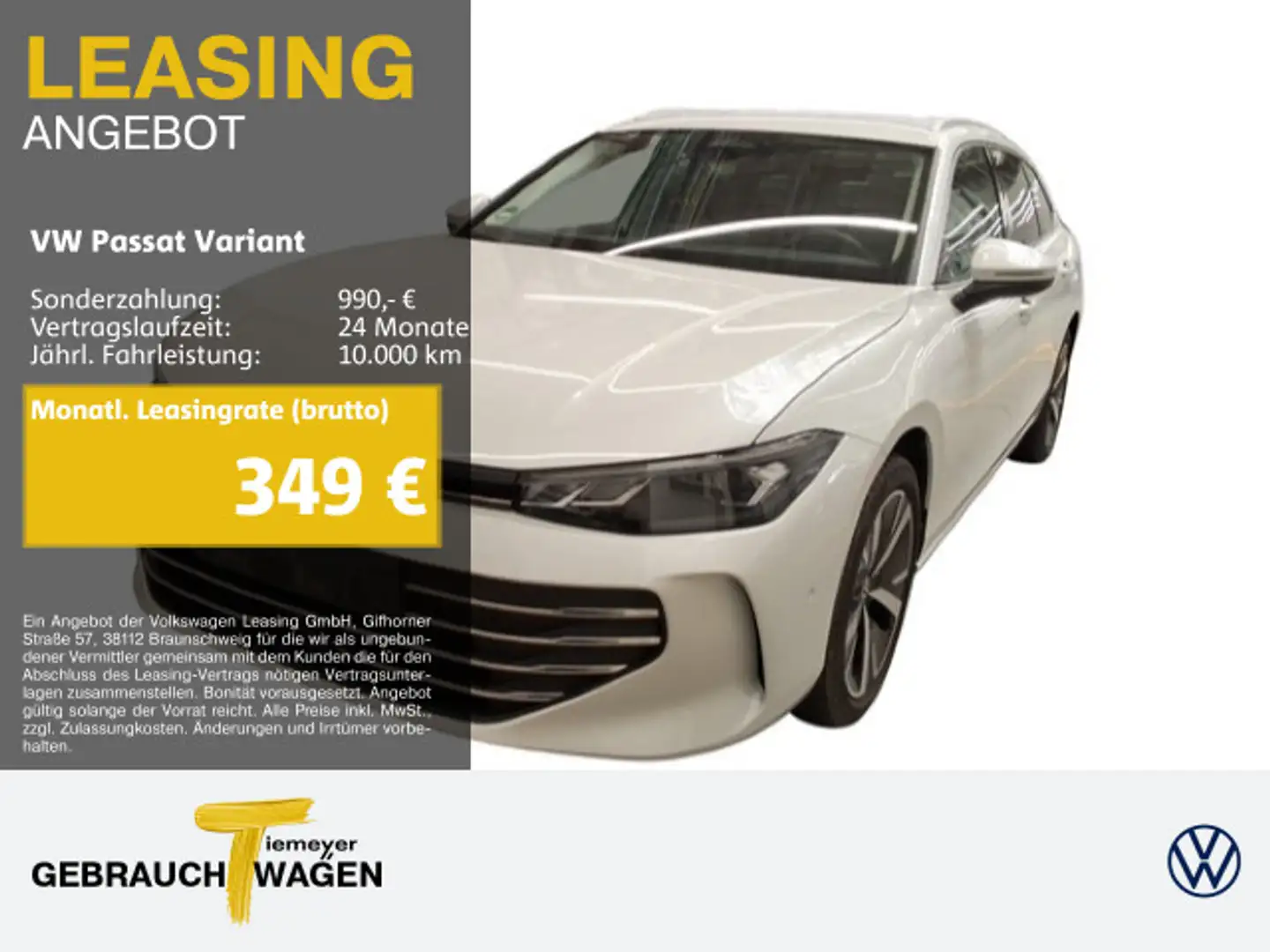 Volkswagen Passat Variant 1.5 eTSI DSG BUSINESS LM18 HuD DC Weiß - 1