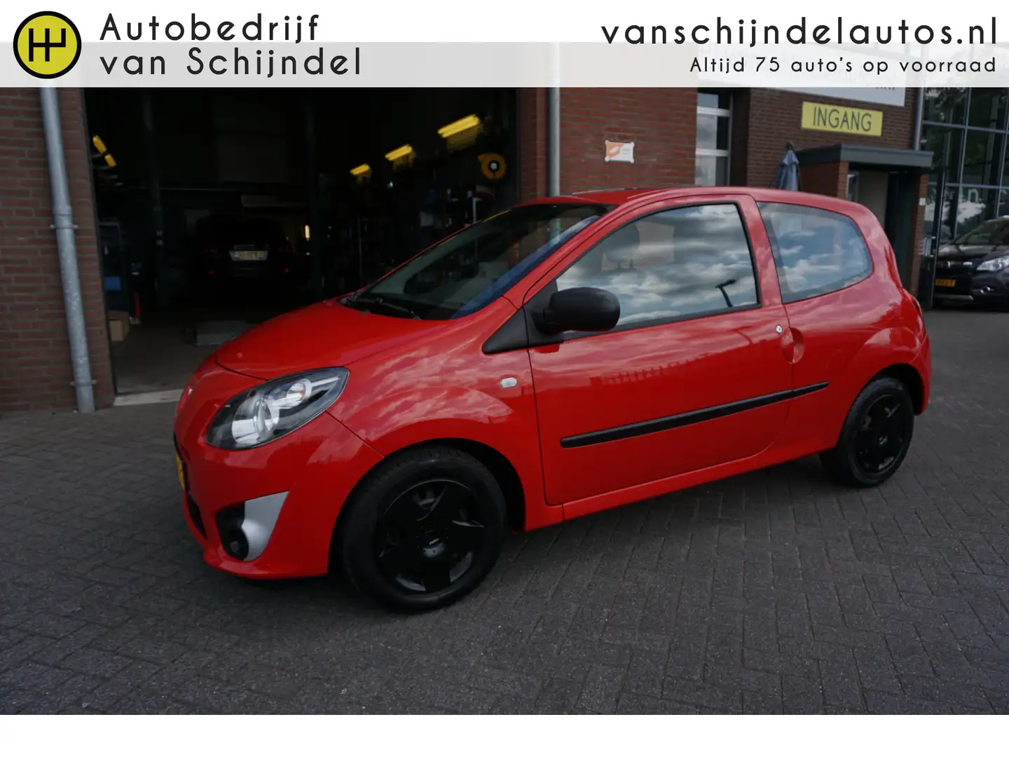 Renault Twingo 1.2-16V AUTHENTIQUE ORIGINEEL NEDERLANDS SCHUIFKAN Rood - 1