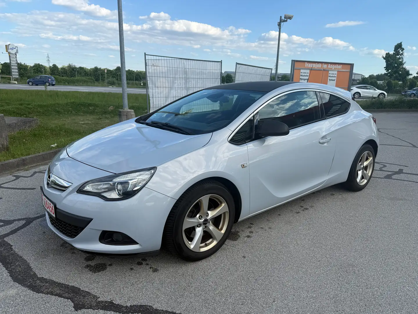 Opel Astra J GTC-1.Hand-Tleder-Shz-Temp-Pdc-Tüv-Au-Kd Neu Grau - 1