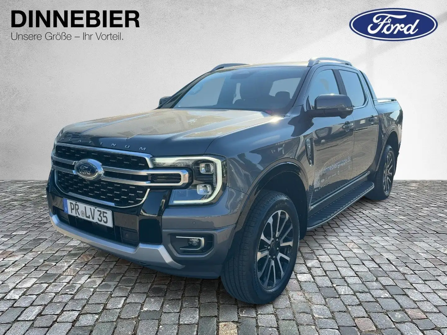 Ford Ranger DoKa 3.0l Ecoblue Platinum 177 kW Grau - 2