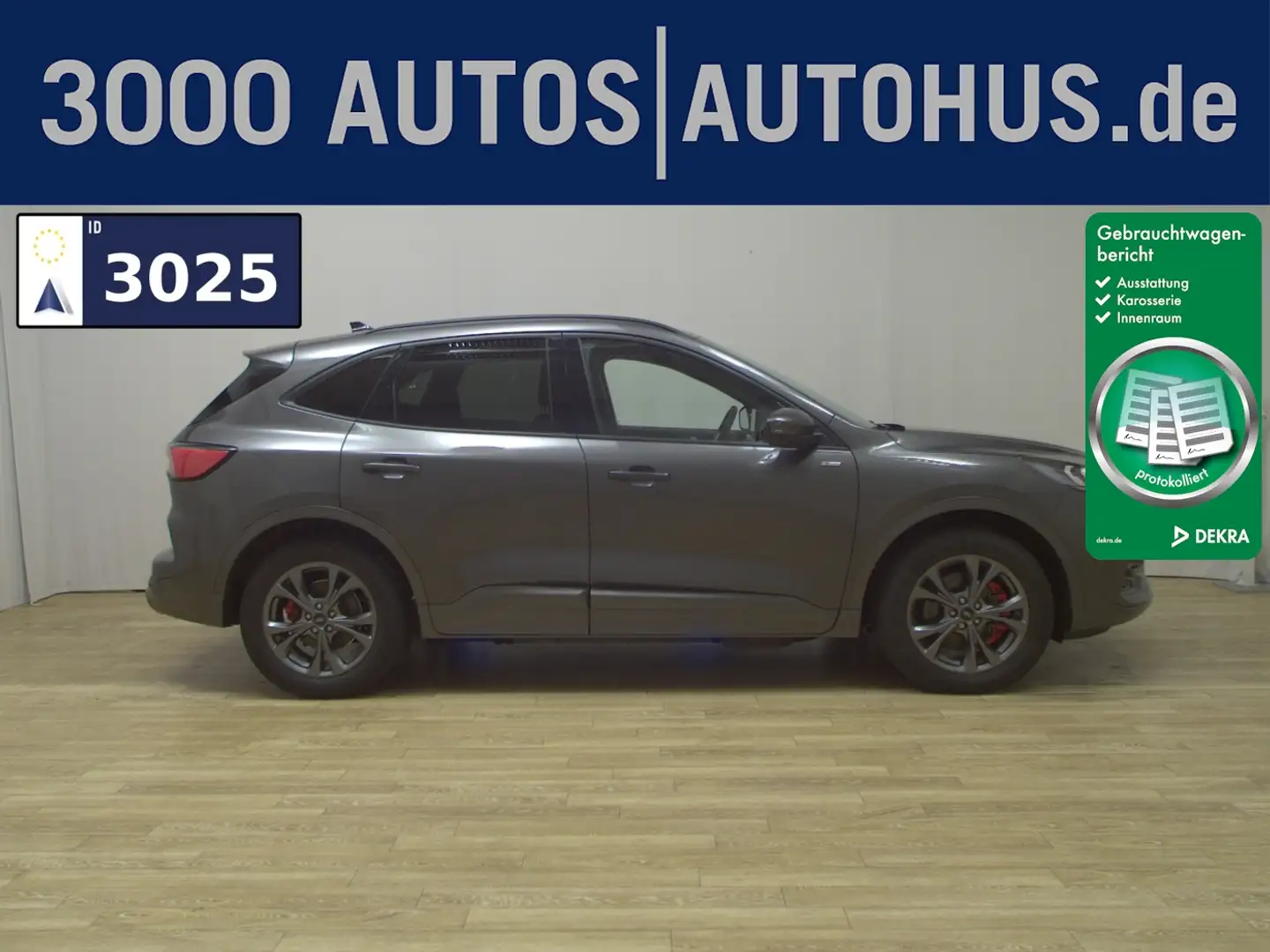 Ford Kuga 2.5 Hybrid ST-Line X Navi LED Pano HuD AHK Gris - 1