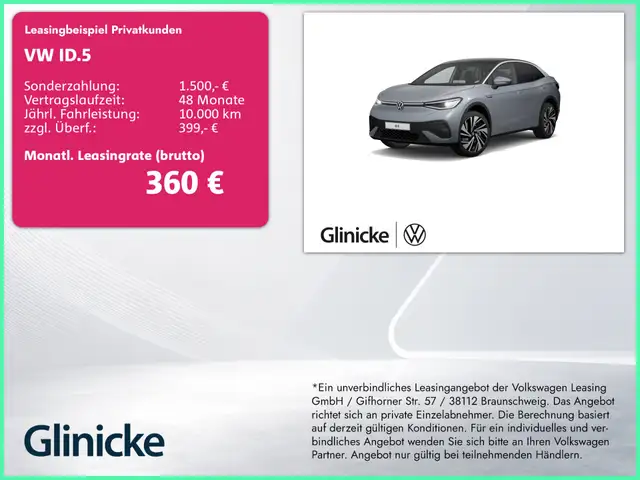 Volkswagen ID.5 Pro Performance AHK/Matrix/Nav/360/EasyO/21