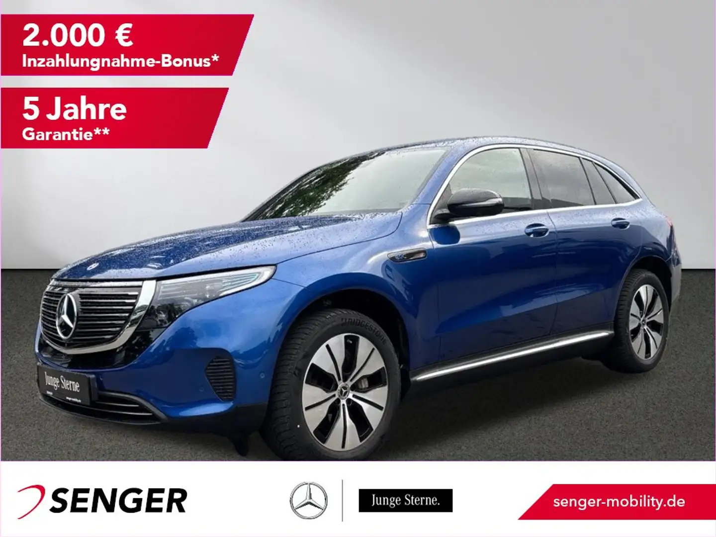 Mercedes-Benz EQC 400 4M Multibeam-LED MBUX AHK 360°-Kamera Blauw - 1
