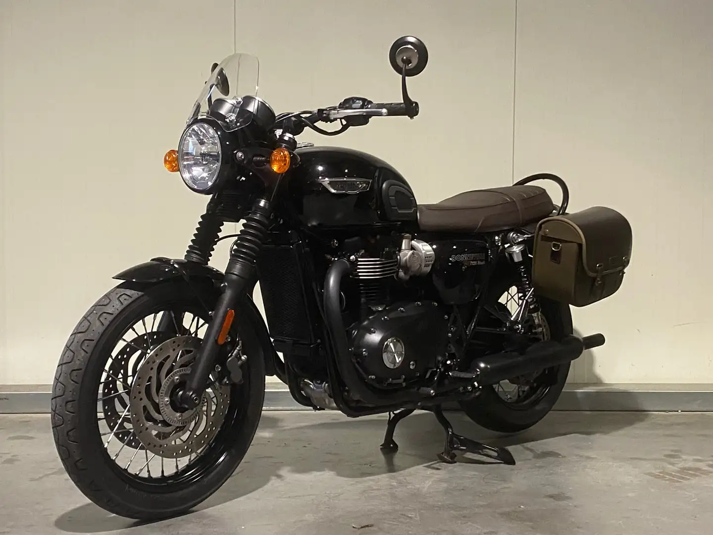 Triumph Bonneville T120 Black | Origineel NL | Zijtassen | Bar End Mirrors Schwarz - 2