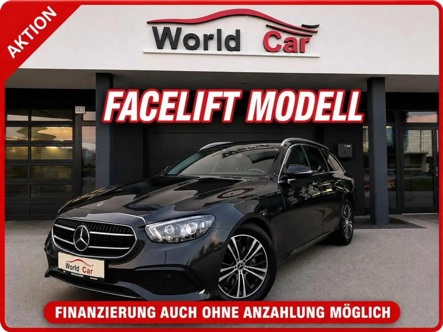 Mercedes-Benz E 220 d T Avantgarde Aut.LED-NAVI-LEDER-360° Grau - 1