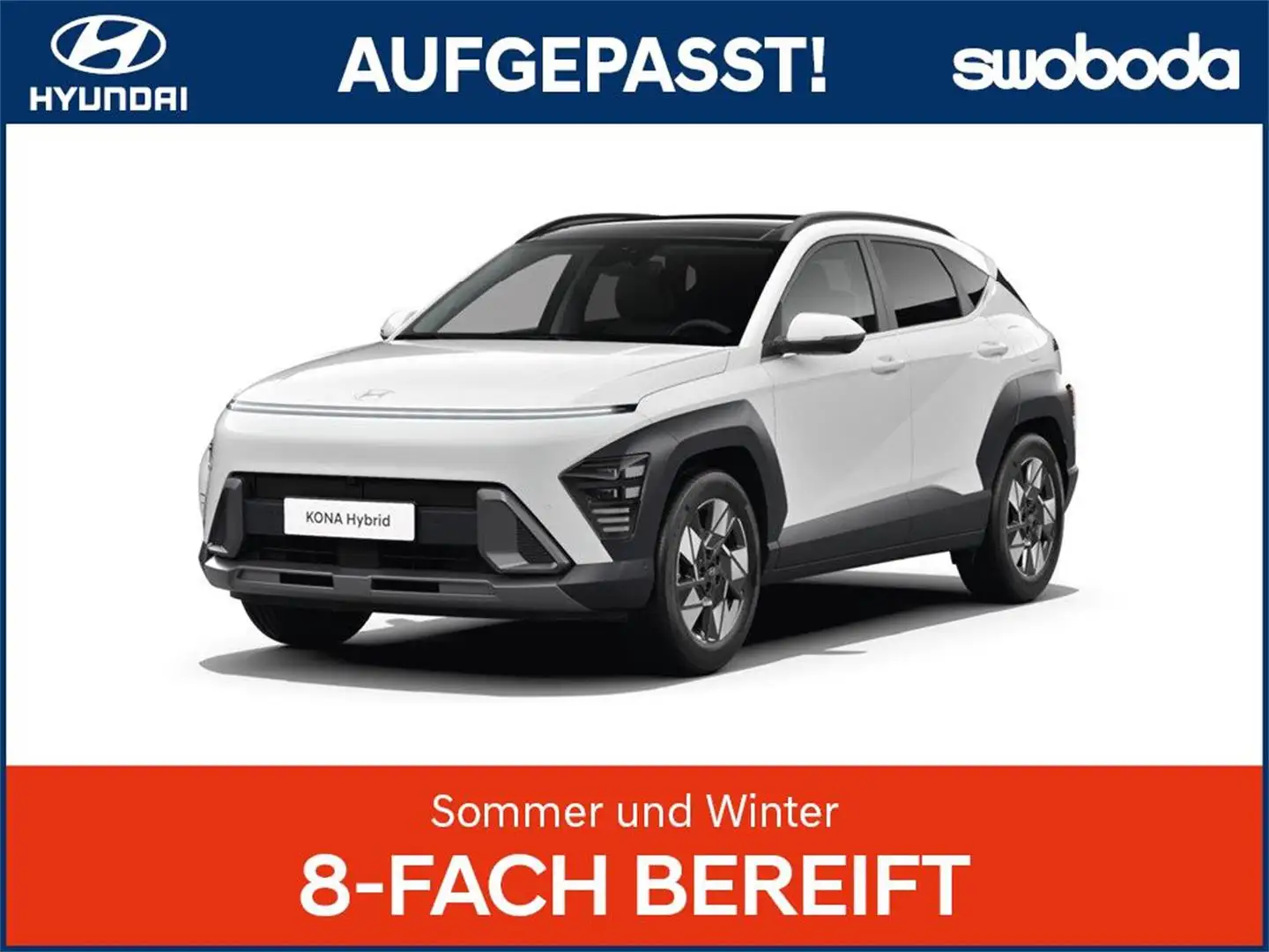 Hyundai KONA Kona HEV (SX2) Smart Line 1.6 GDI 2WD HEV k7hs1 Weiß - 1