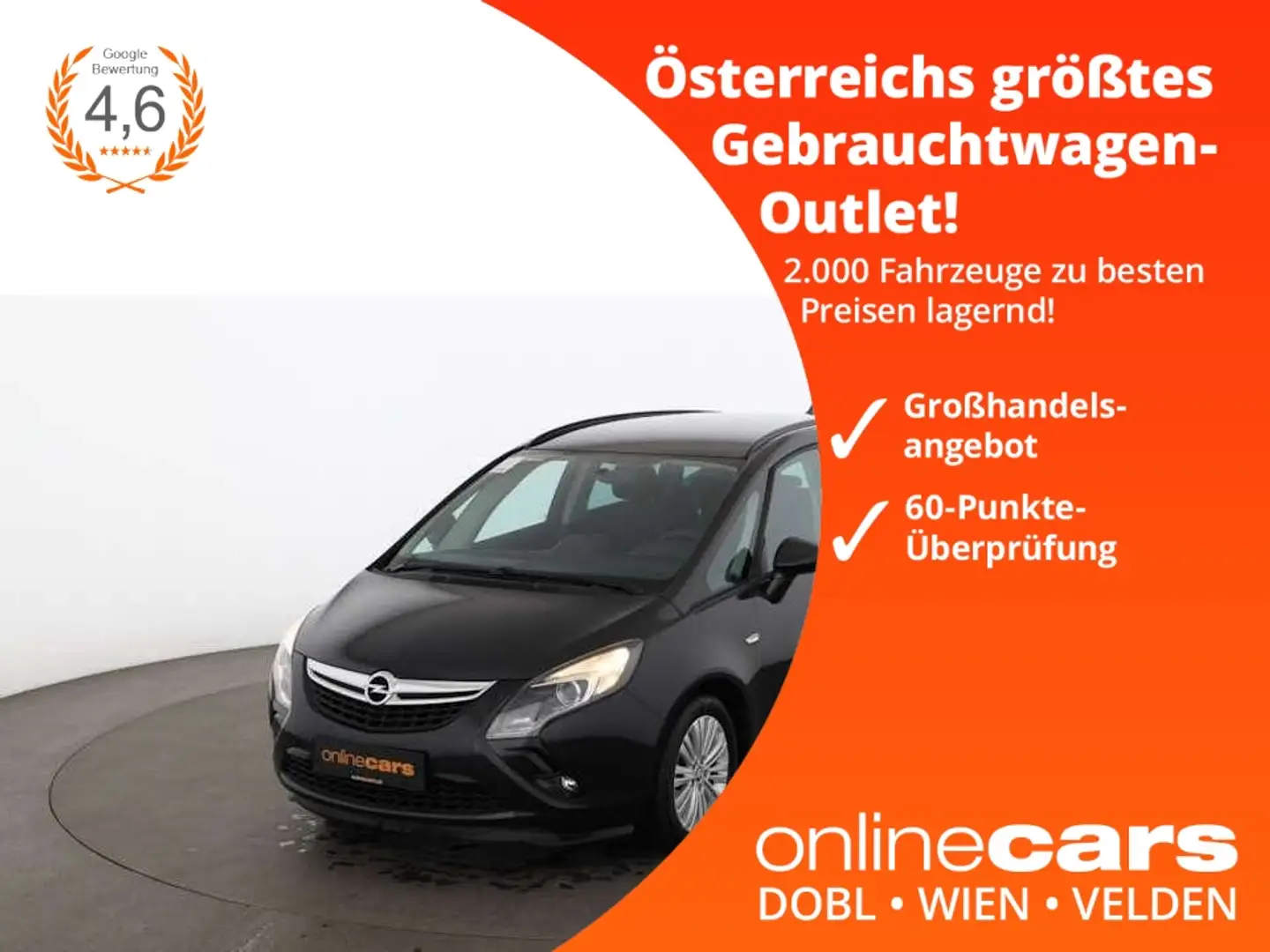 Opel Zafira C Tourer 1.6 CDTI 7-SITZER NAVI SITZHZG Noir - 1