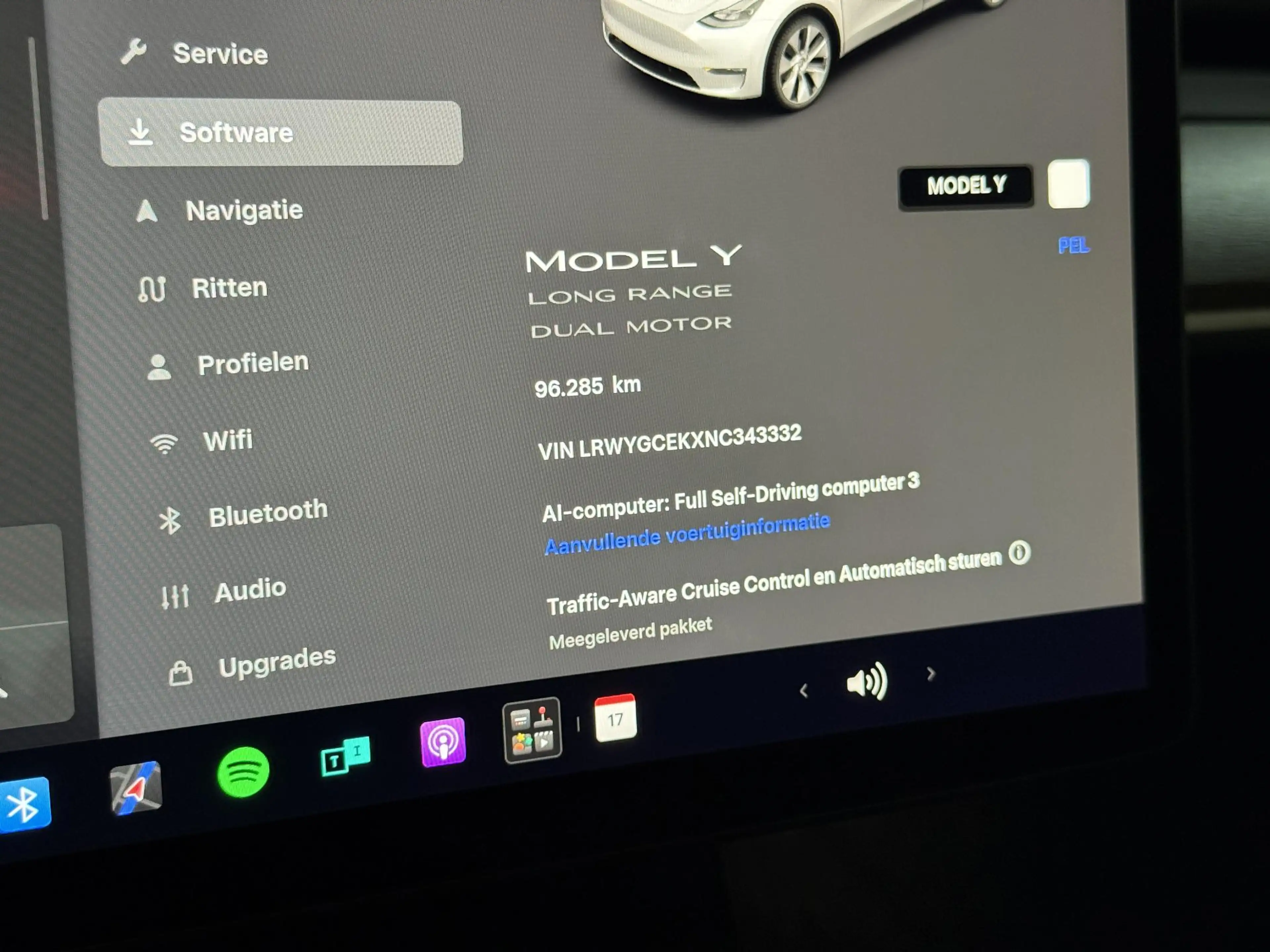 Tesla Model Y Long Range AWD 75 kWh SOH 93% | Lederen bekleding — photo 4