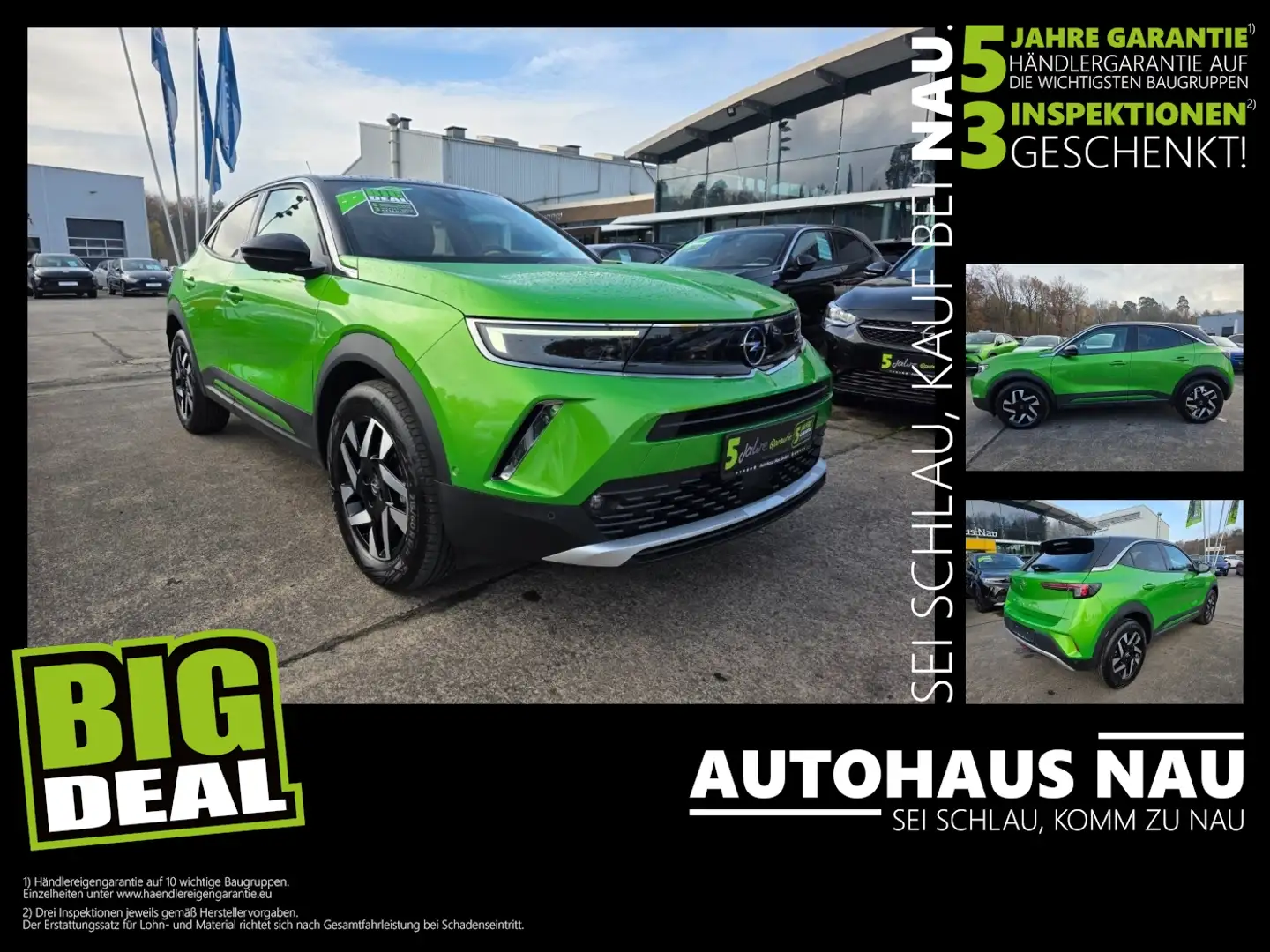 Opel Mokka Elegance 1.2 Inspektionspaket BigDeal Grün - 1