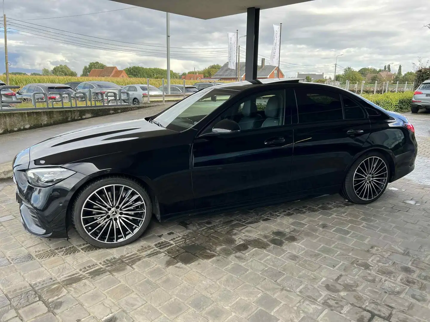 Mercedes-Benz C 180 Automaat AMG 2022 panodak camera DAB GPS LED Schwarz - 2